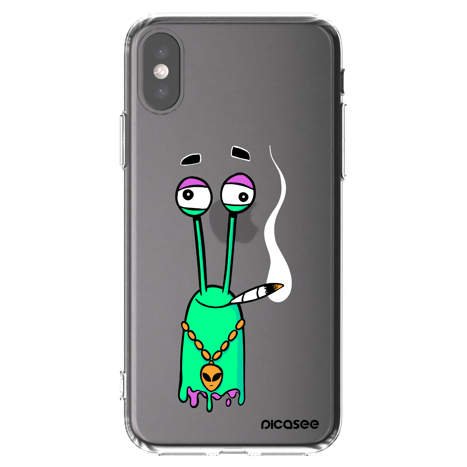Picasee silikonový průhledný obal pro Apple iPhone X/XS - Earth - Sám doma