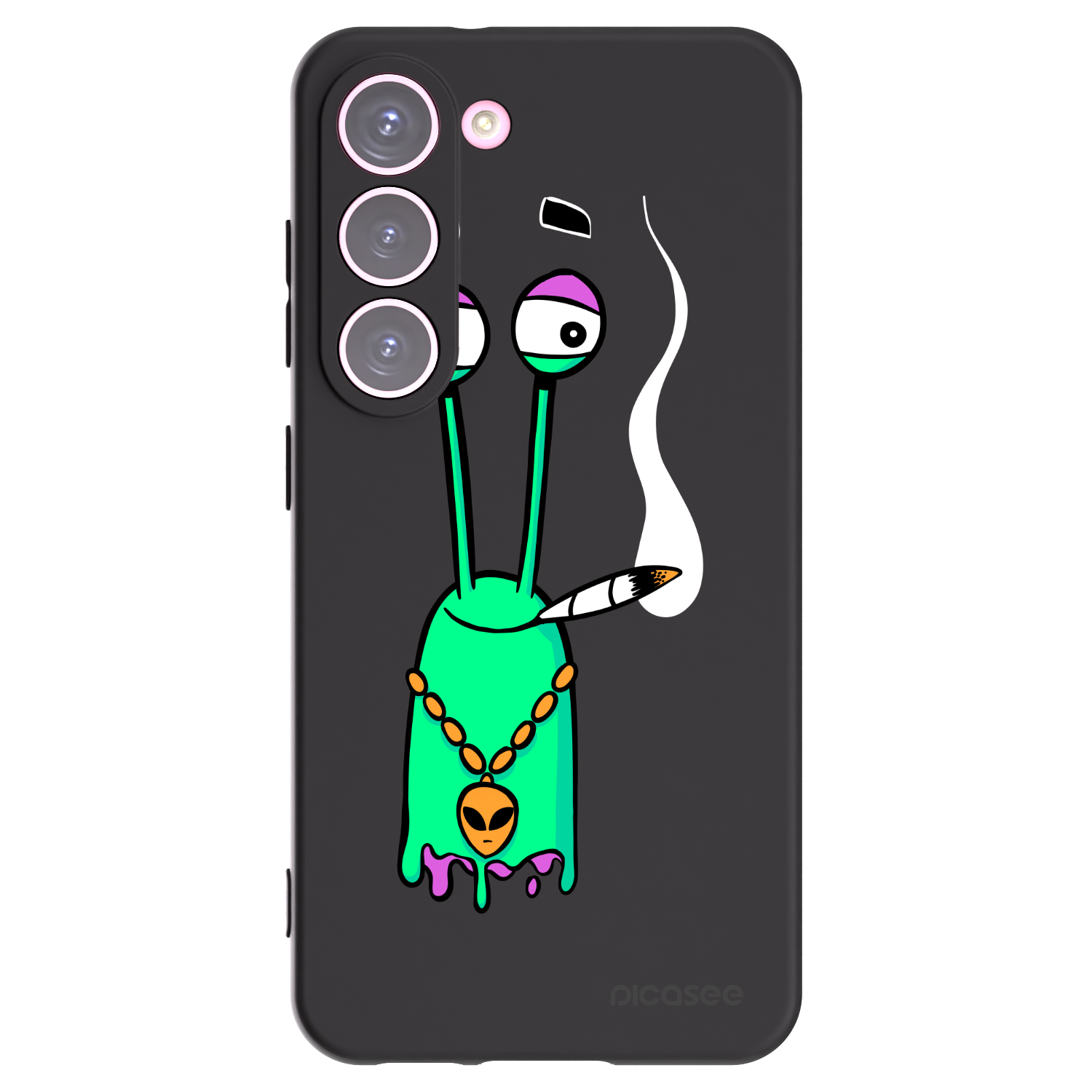 Picasee silikonový černý obal pro Samsung Galaxy S23 5G - Earth - Sám doma