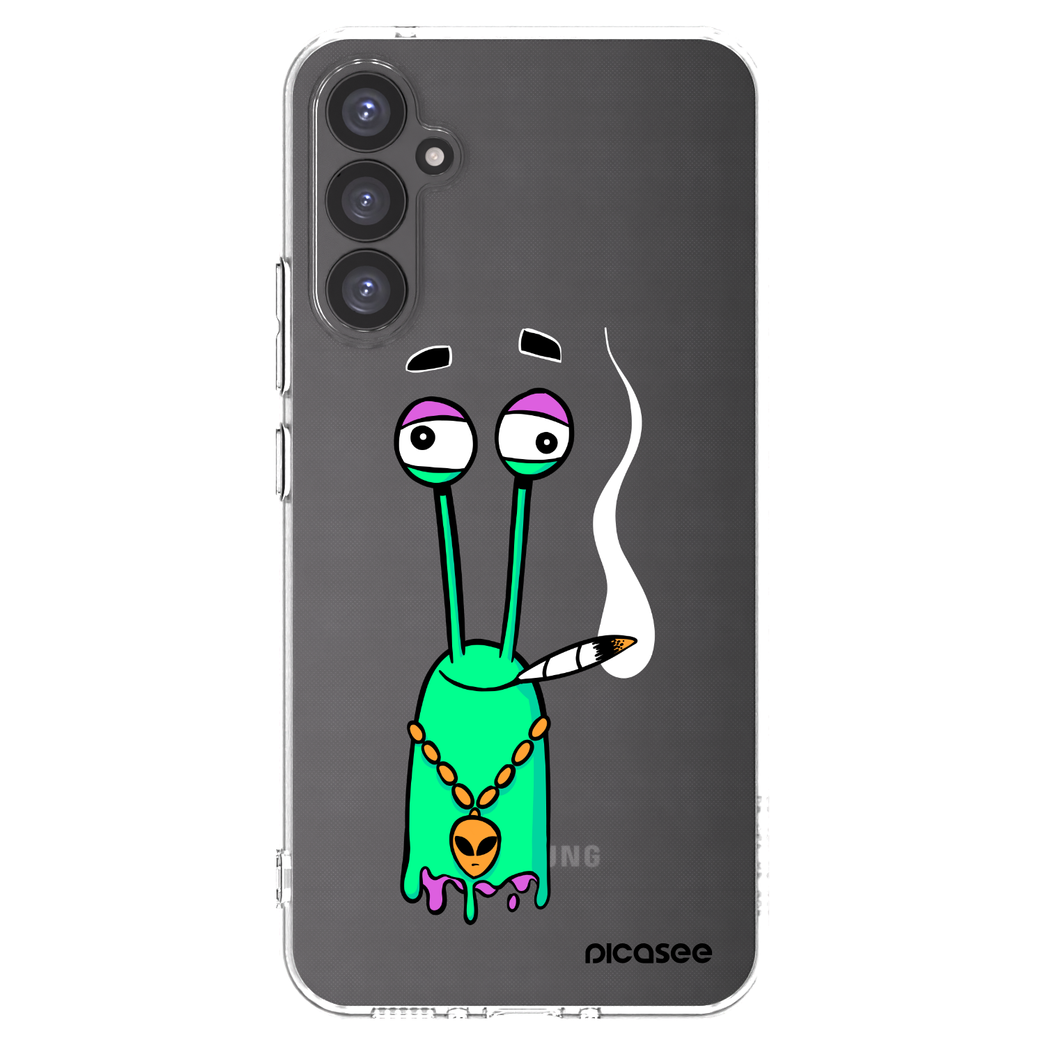 Picasee silikonový průhledný obal pro Samsung Galaxy A34 5G A346B - Earth - Sám doma