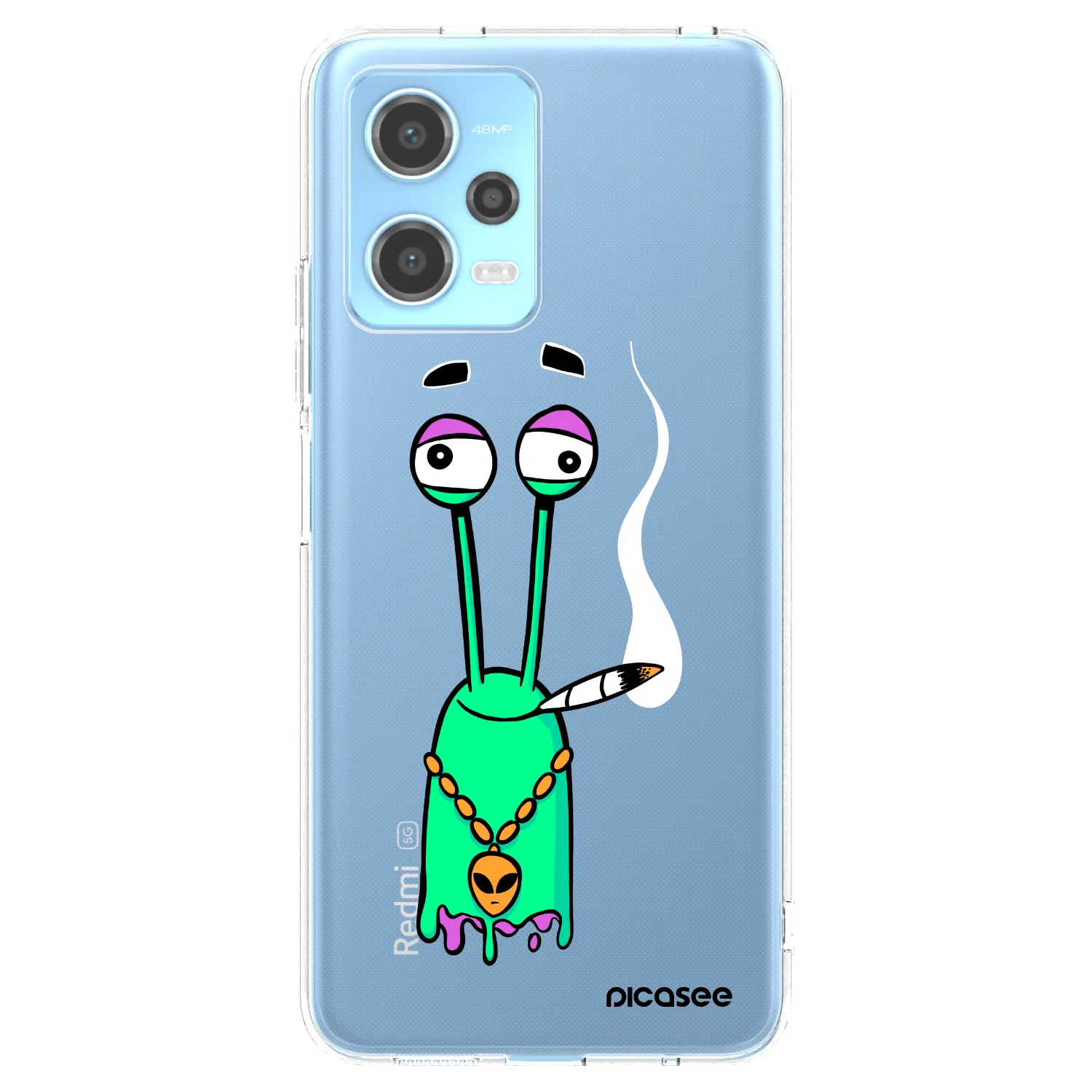 Picasee silikonový průhledný obal pro Xiaomi Redmi Note 12 5G - Earth - Sám doma