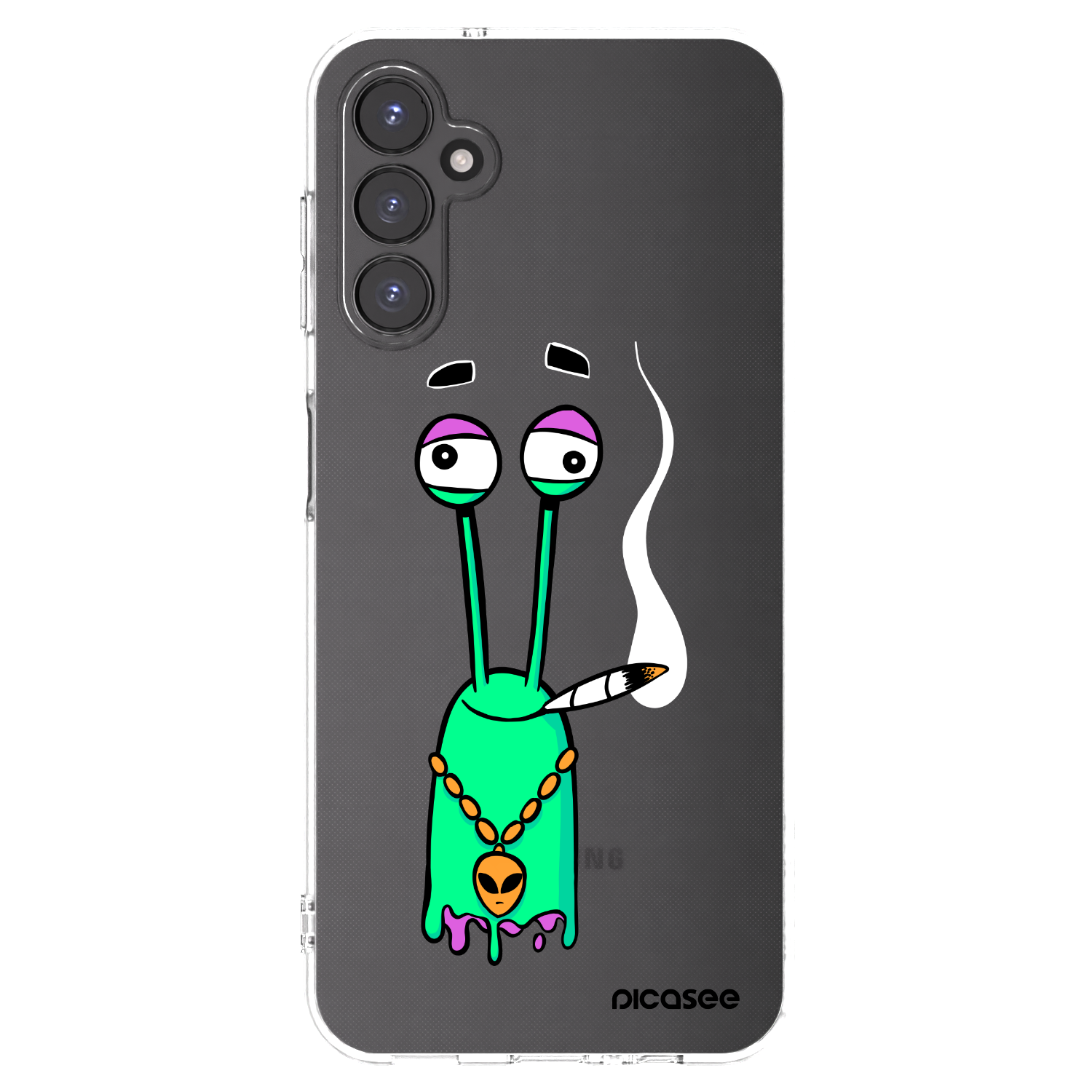 Picasee silikonový průhledný obal pro Samsung Galaxy A14 4G A145R - Earth - Sám doma
