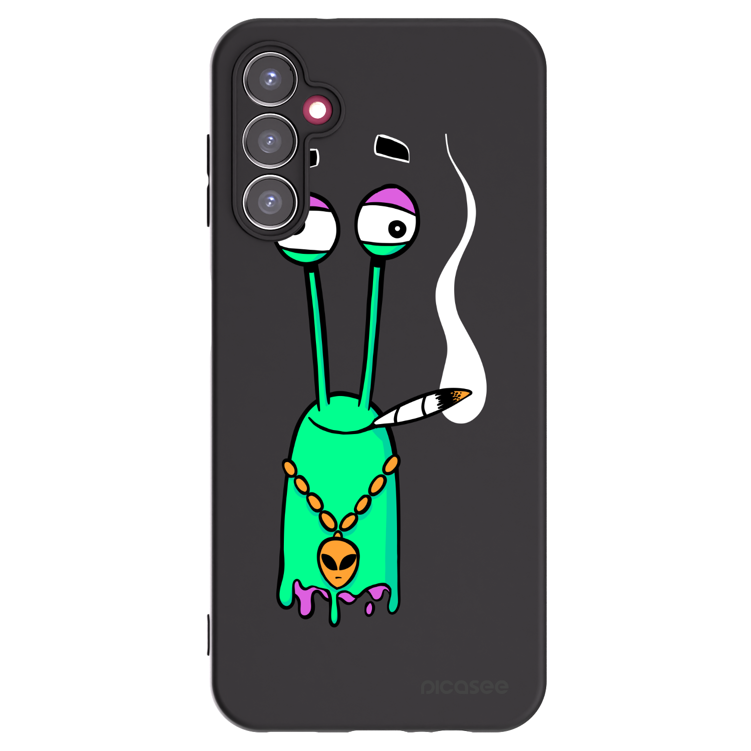 Picasee silikonový černý obal pro Samsung Galaxy A14 5G A146P - Earth - Sám doma