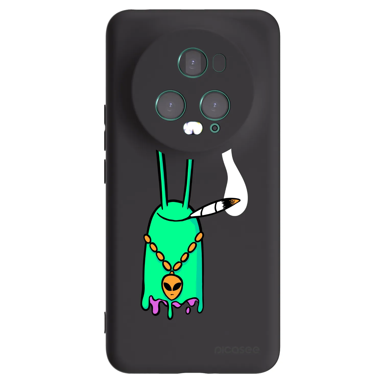 Picasee silikonový černý obal pro Honor Magic5 Pro - Earth - Sám doma
