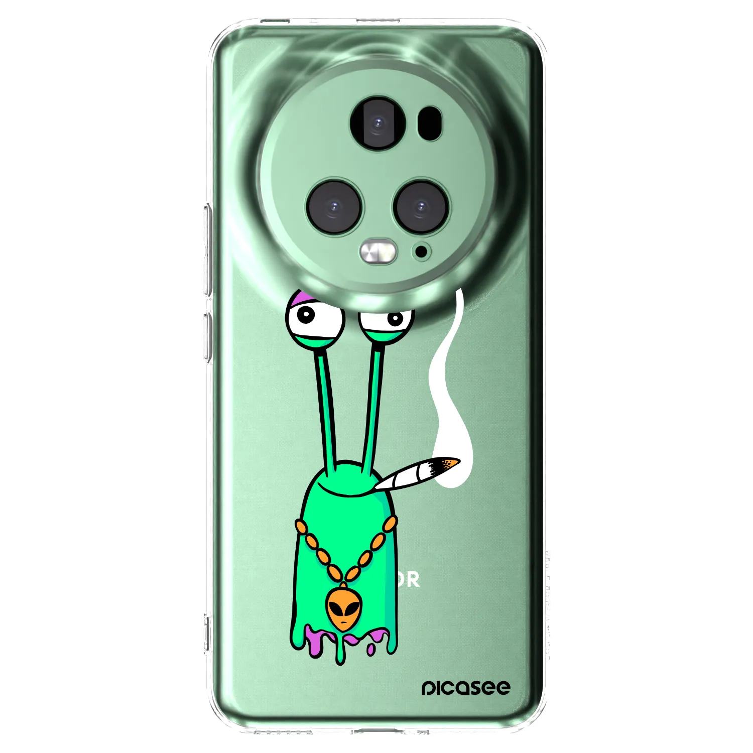 Picasee silikonový průhledný obal pro Honor Magic5 Pro - Earth - Sám doma