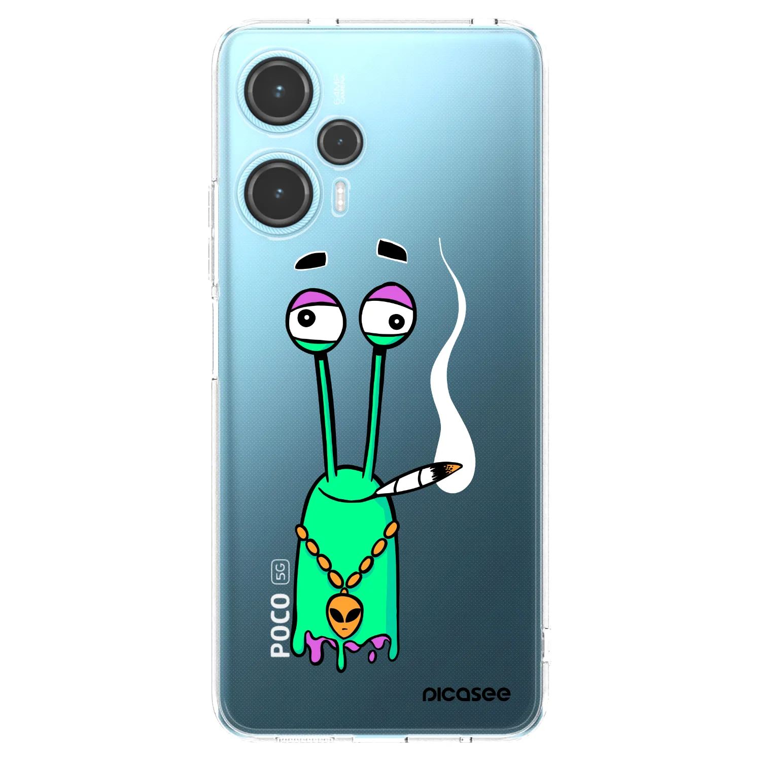Picasee silikonový průhledný obal pro Xiaomi Poco F5 - Earth - Sám doma