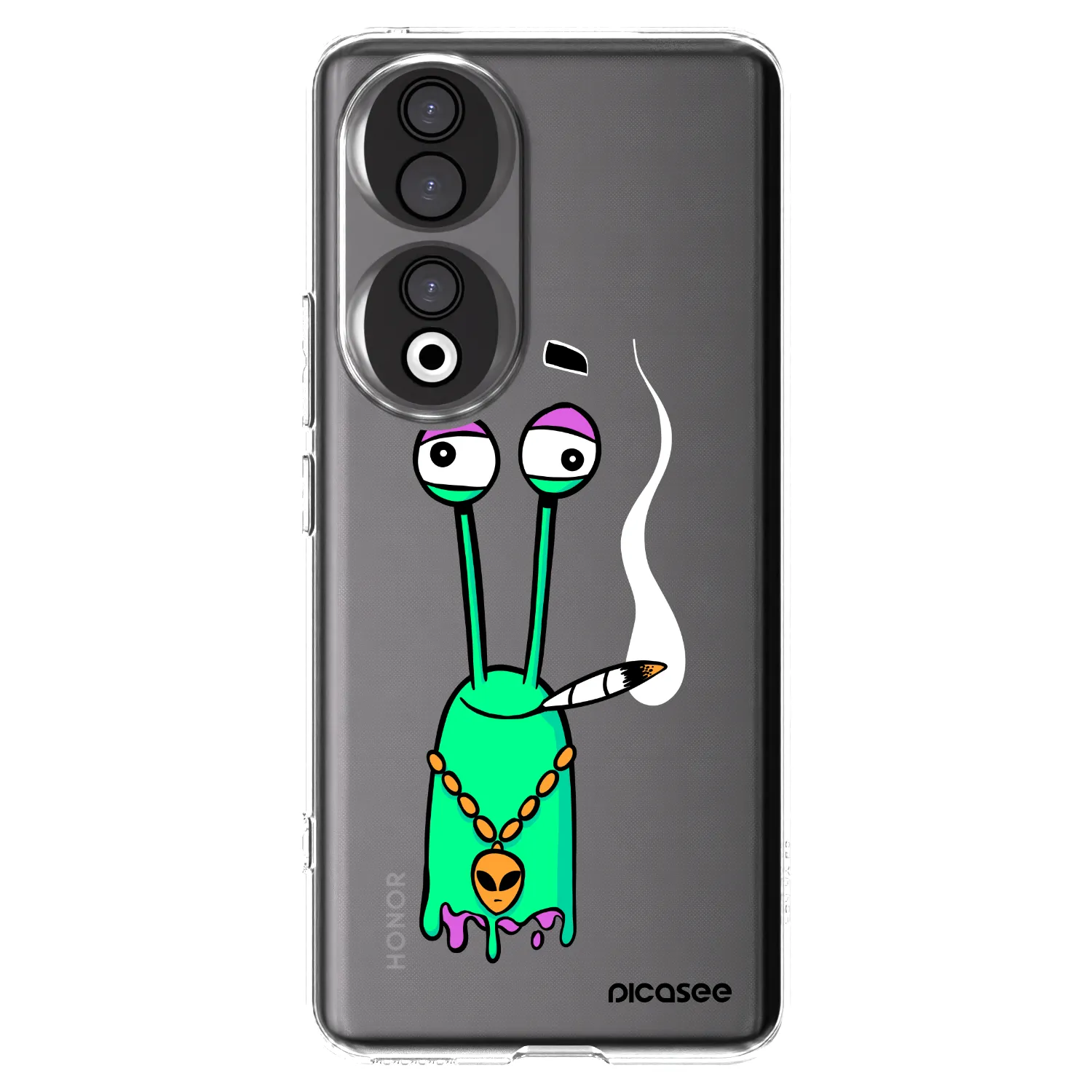 Picasee silikonový průhledný obal pro Honor 90 5G - Earth - Sám doma