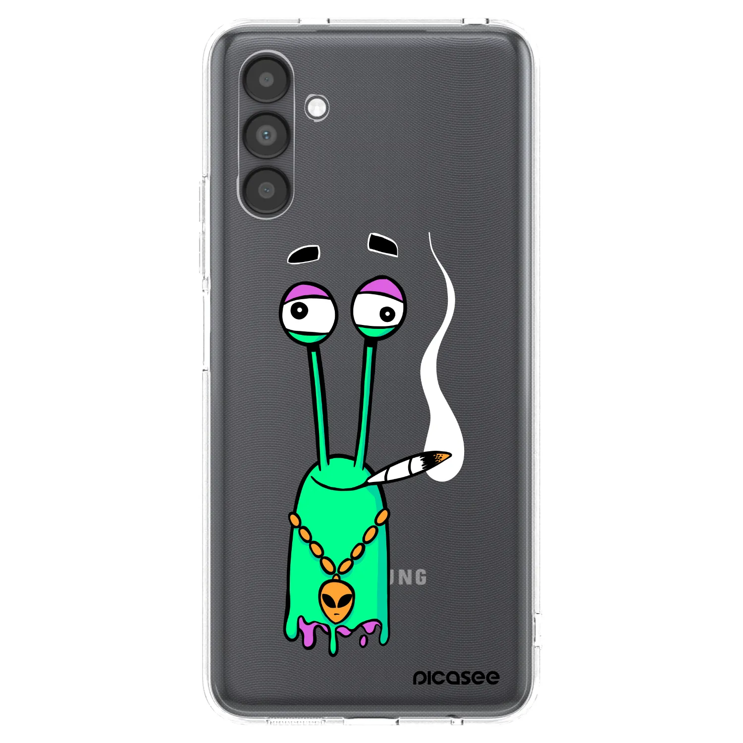 Picasee silikonový průhledný obal pro Samsung Galaxy A04s A047F - Earth - Sám doma