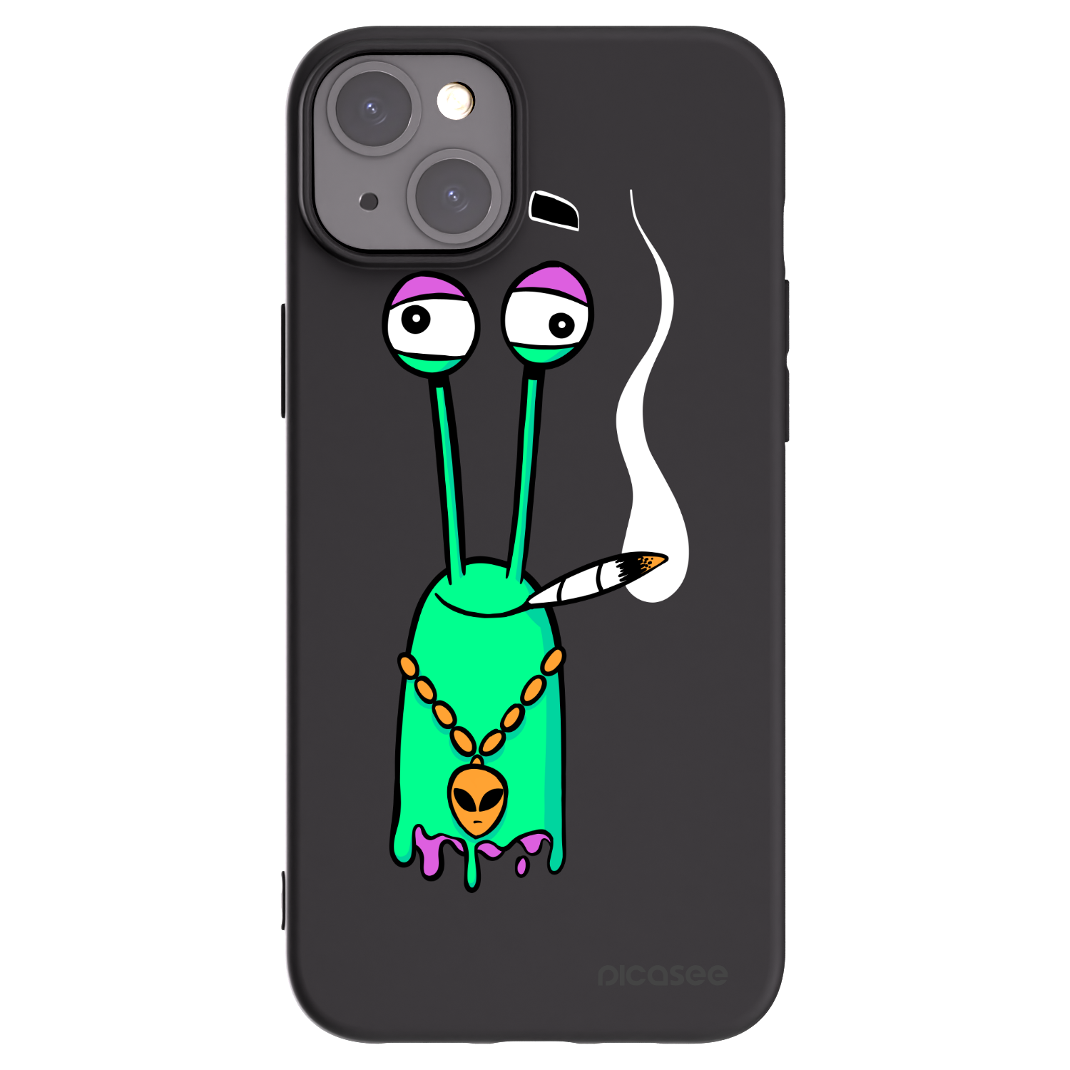 Picasee silikonový černý obal pro Apple iPhone 15 Plus - Earth - Sám doma