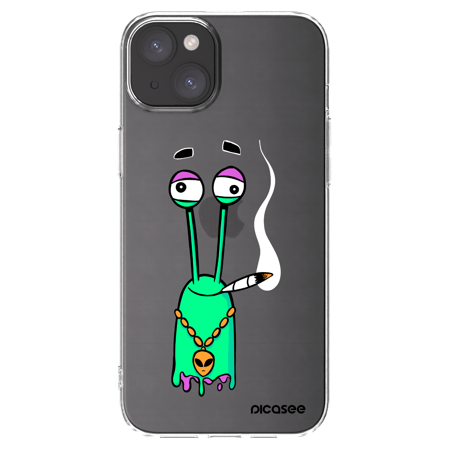 Picasee silikonový průhledný obal pro Apple iPhone 15 Plus - Earth - Sám doma