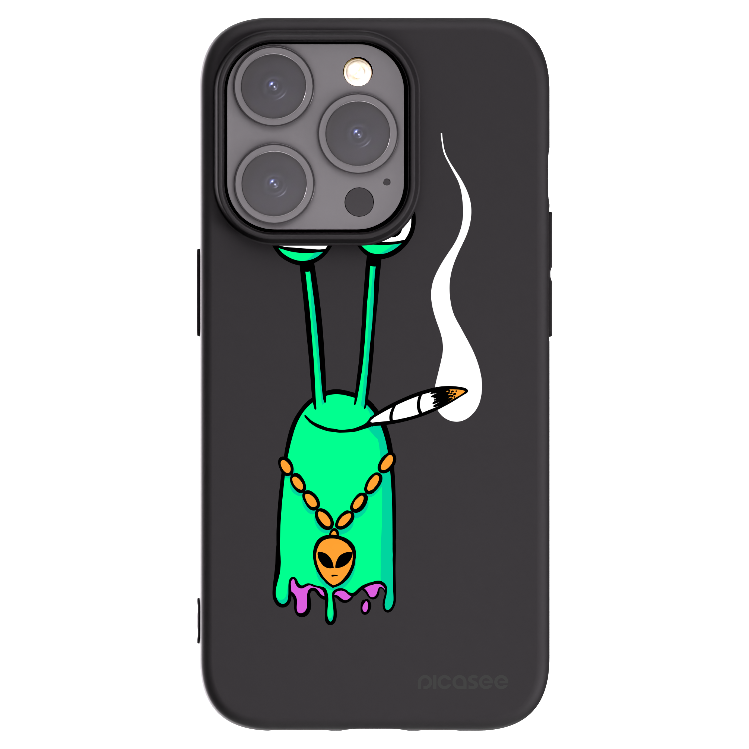 Picasee silikonový černý obal pro Apple iPhone 15 Pro - Earth - Sám doma