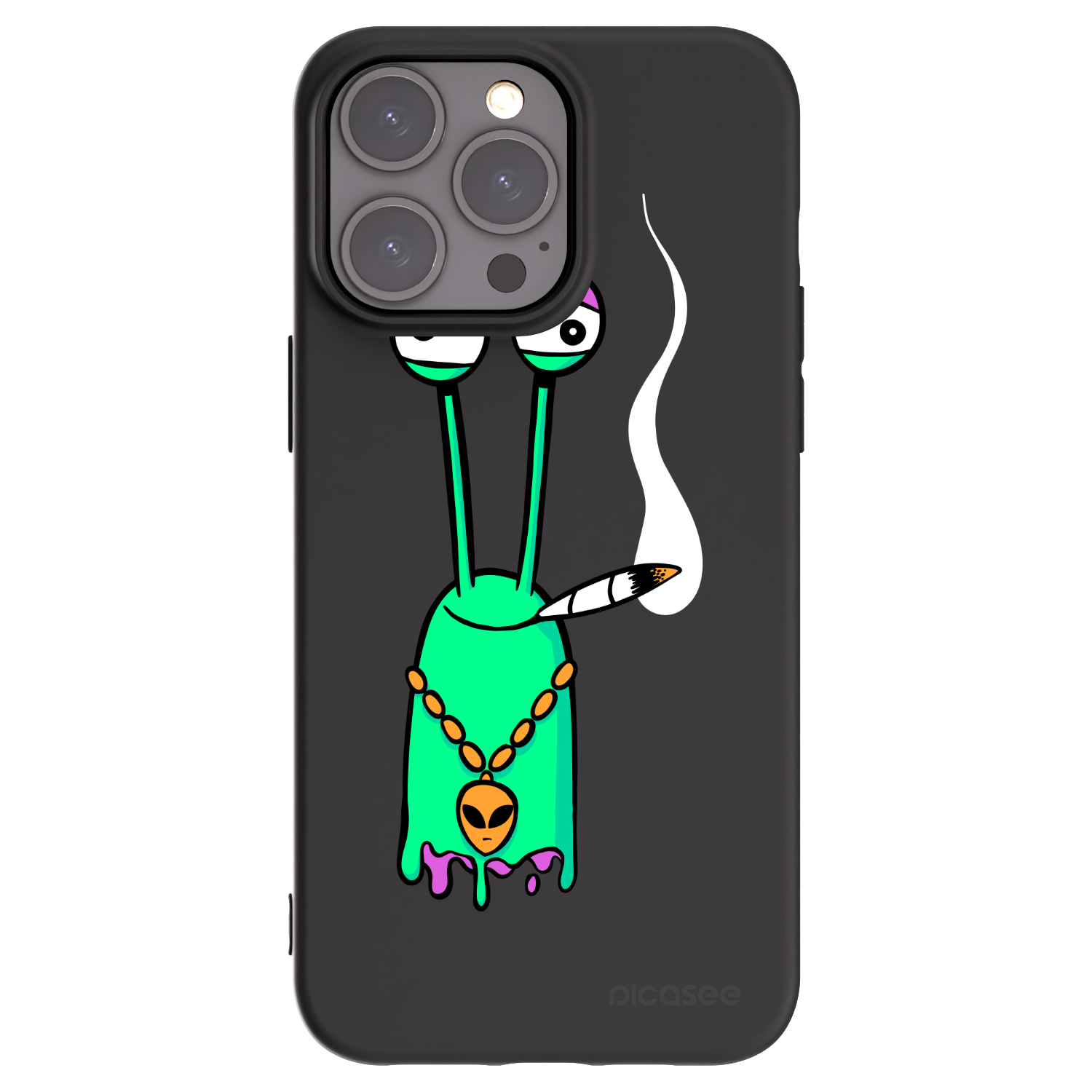 Picasee silikonový černý obal pro Apple iPhone 15 Pro Max - Earth - Sám doma