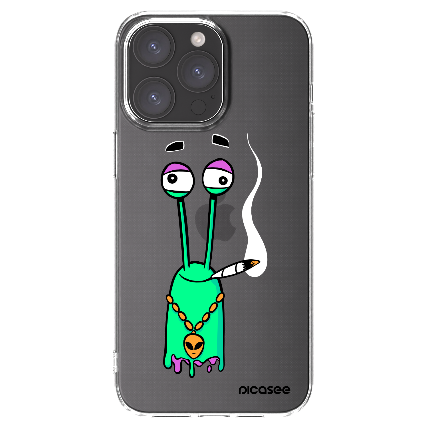 Picasee silikonový průhledný obal pro Apple iPhone 15 Pro Max - Earth - Sám doma