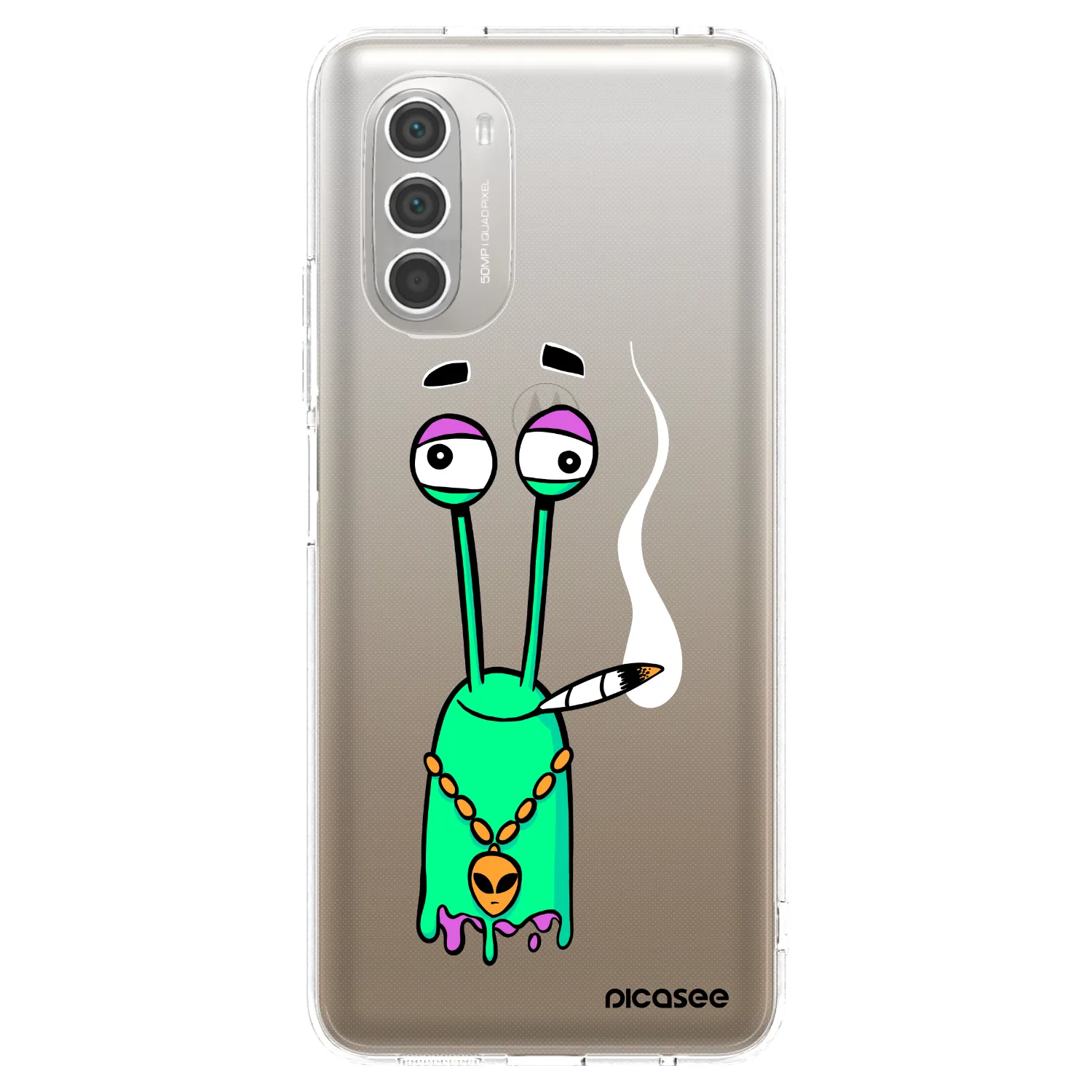 Picasee silikonový průhledný obal pro Motorola Moto G51 - Earth - Sám doma