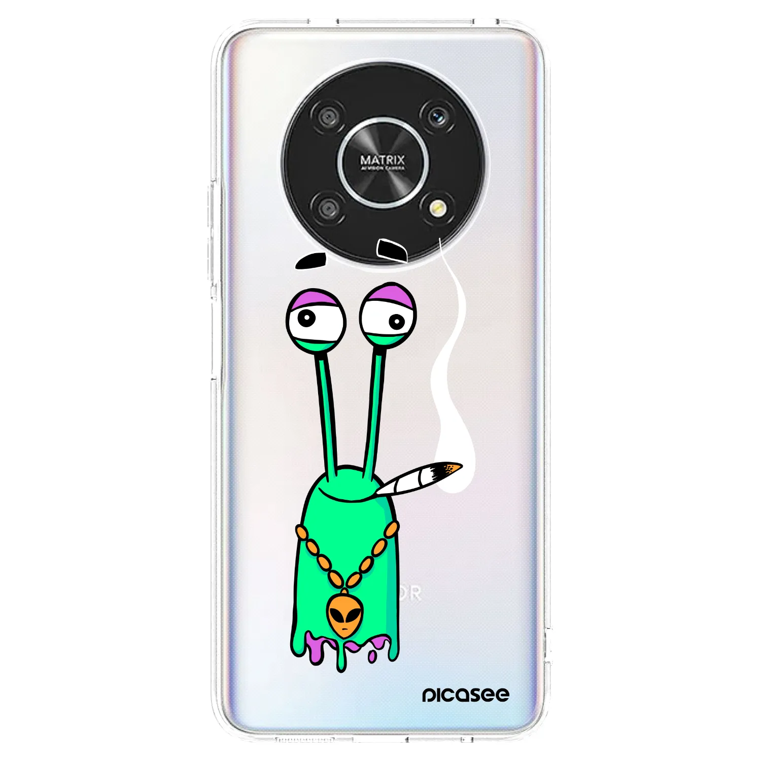 Picasee silikonový průhledný obal pro Honor Magic4 Lite 5G - Earth - Sám doma