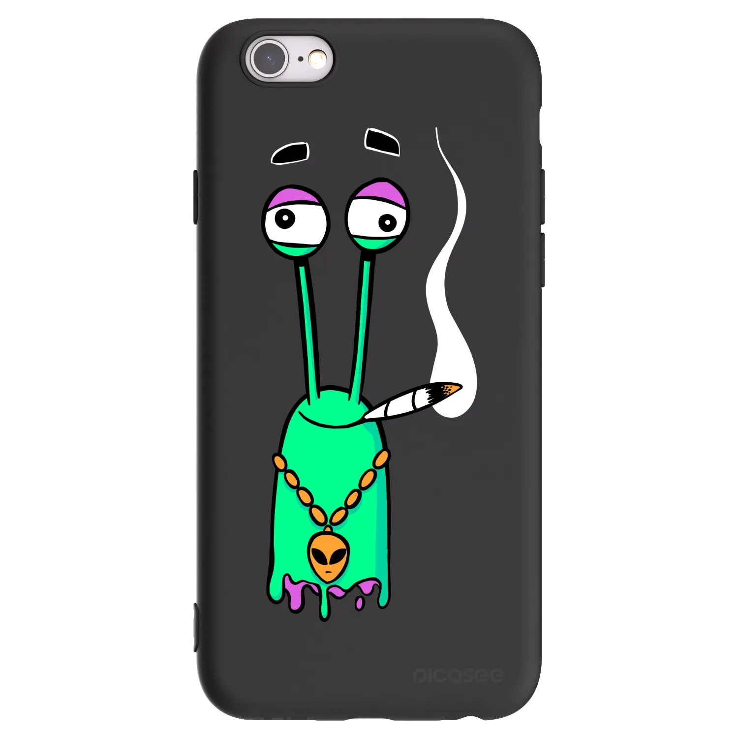 Picasee silikonový černý obal pro Apple iPhone 6/6S - Earth - Sám doma