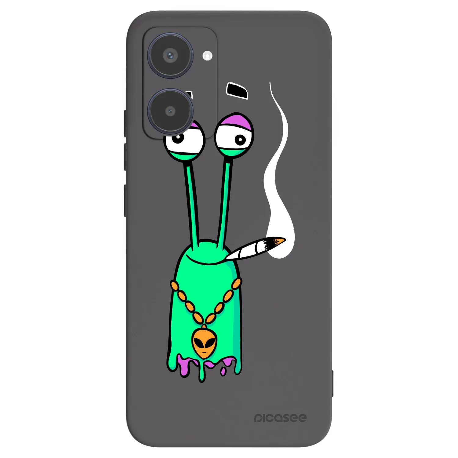 Picasee silikonový černý obal pro Realme 10 4G - Earth - Sám doma