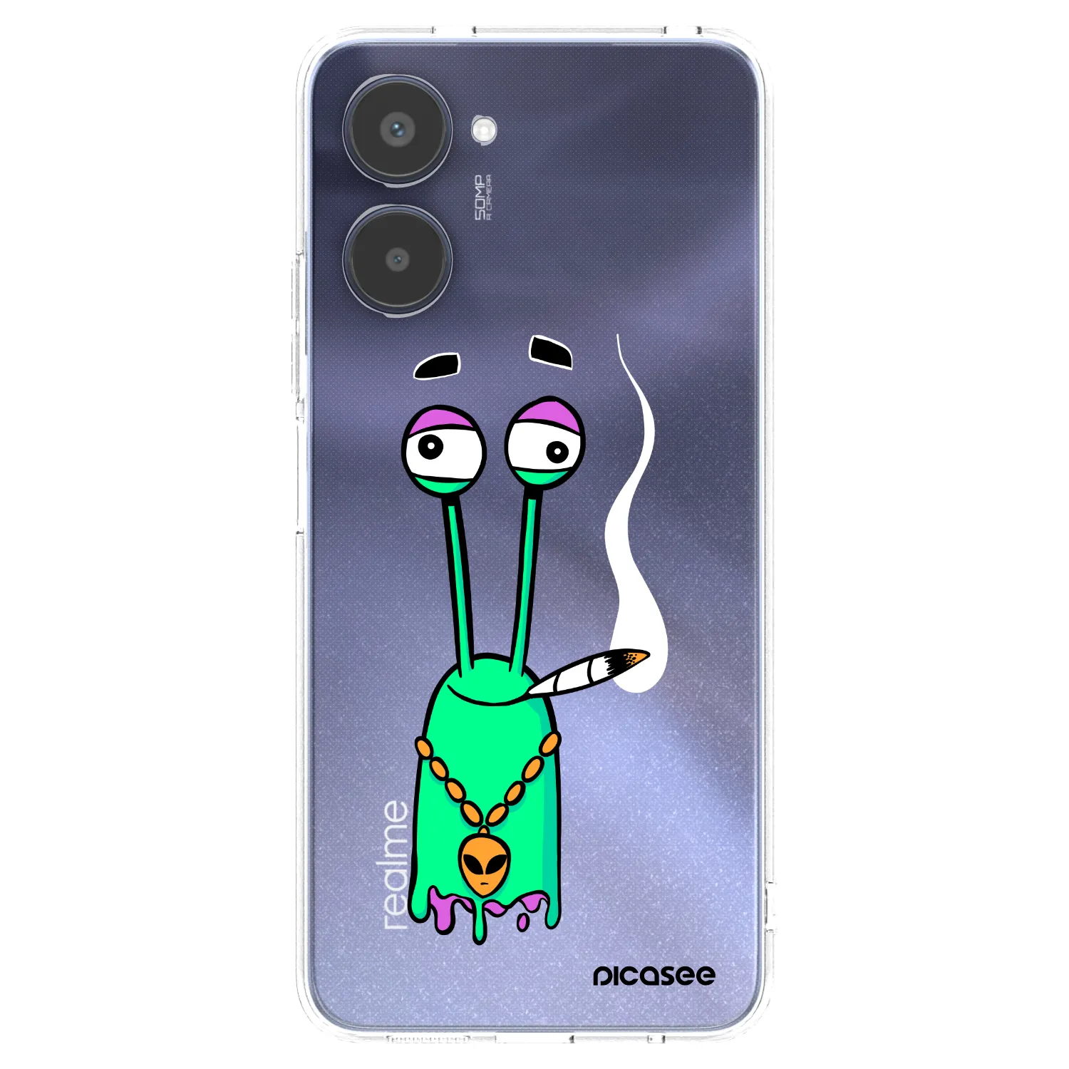 Picasee silikonový průhledný obal pro Realme 10 4G - Earth - Sám doma