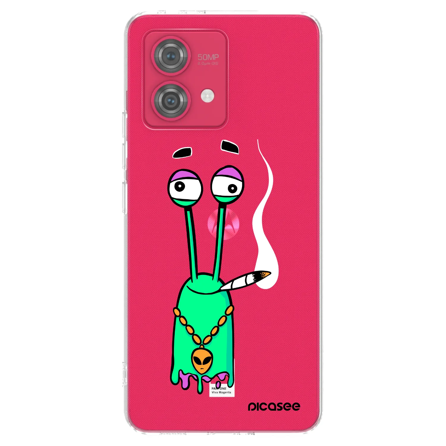 Picasee silikonový průhledný obal pro Motorola Moto G84 5G - Earth - Sám doma