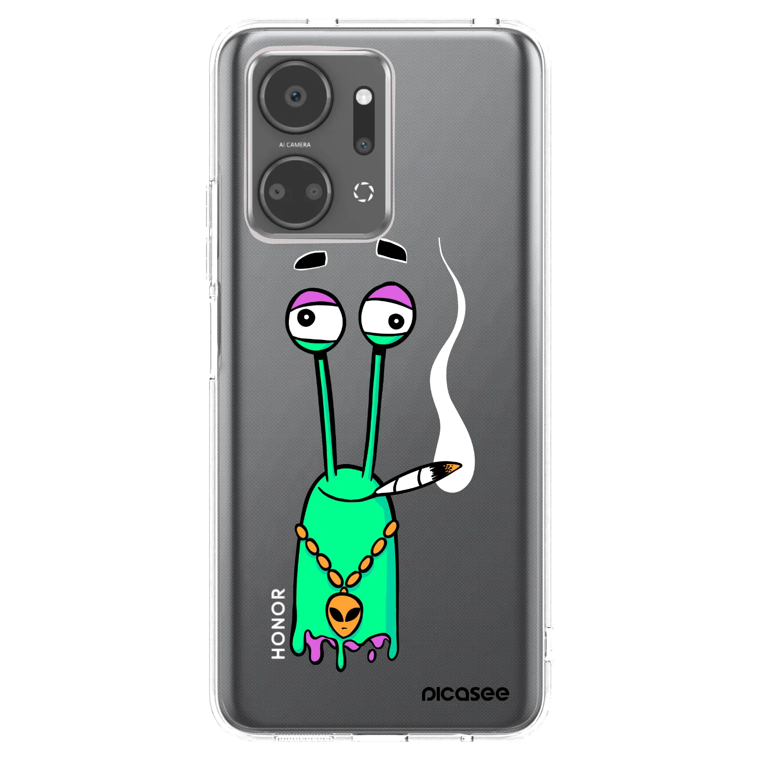 Picasee silikonový průhledný obal pro Honor X7a - Earth - Sám doma
