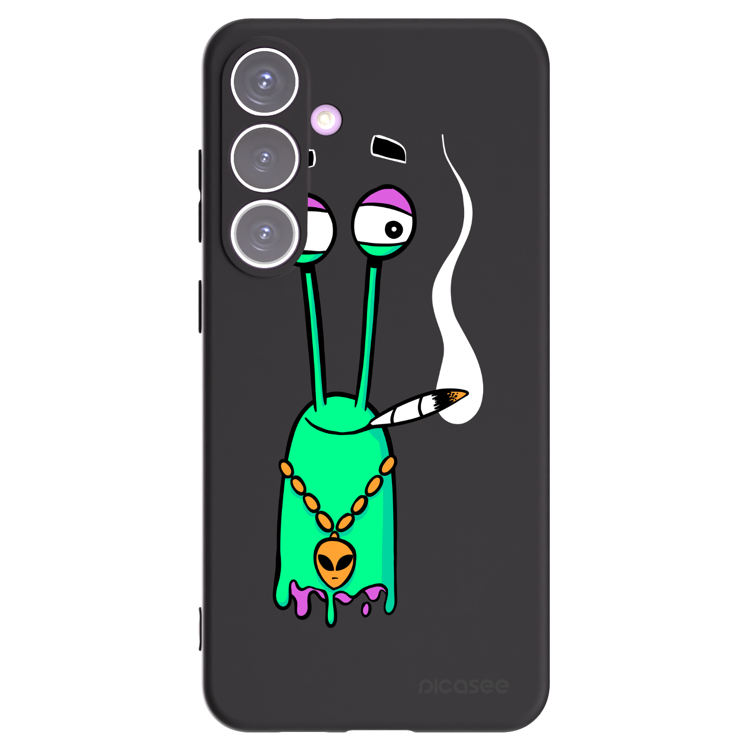 Picasee silikonový černý obal pro Samsung Galaxy S24+ S926B 5G - Earth - Sám doma