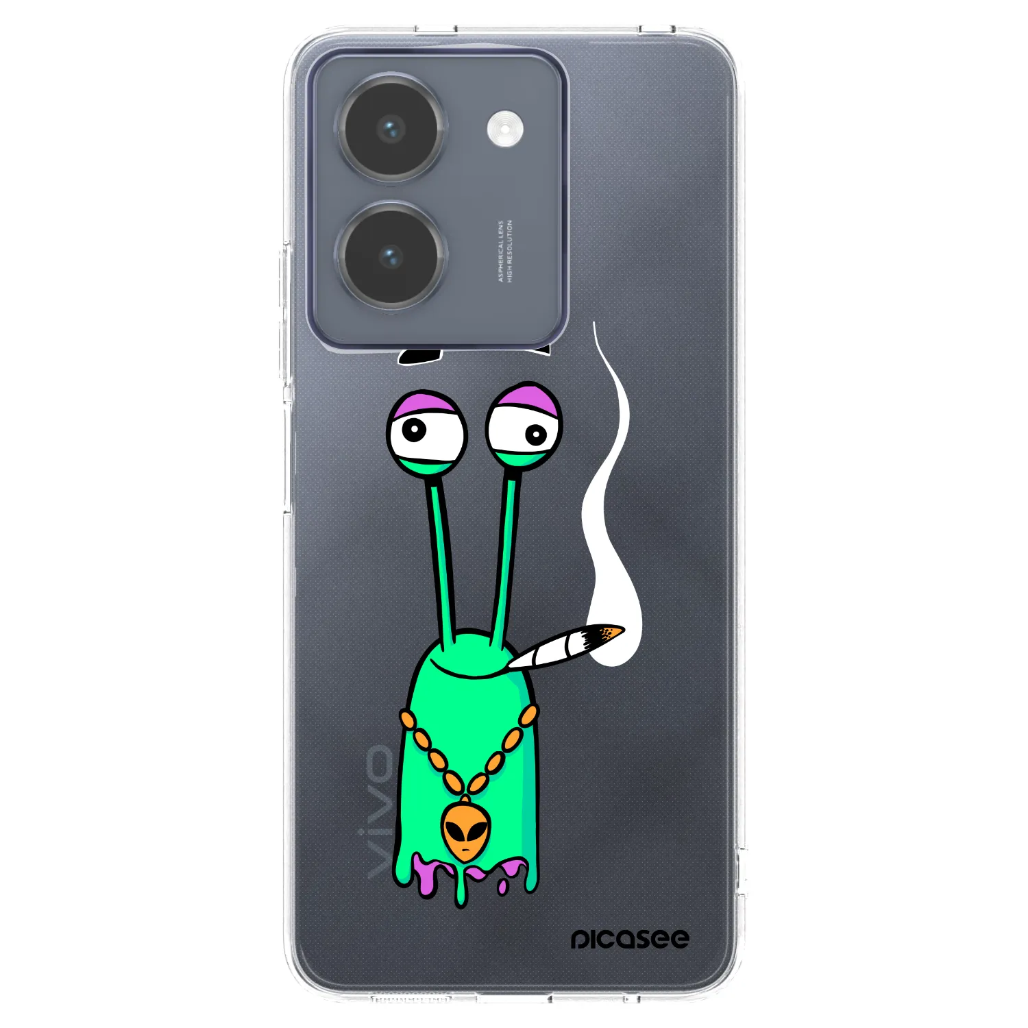 Picasee silikonový průhledný obal pro Vivo Y36 4G - Earth - Sám doma