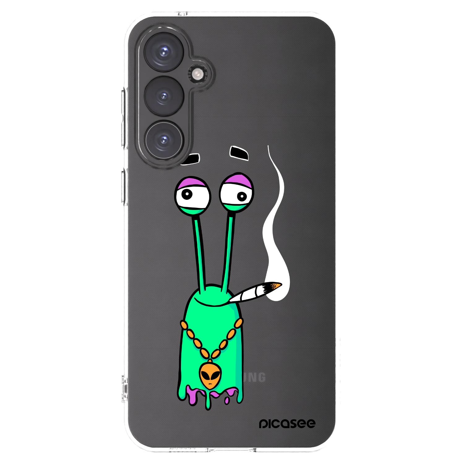 Picasee silikonový průhledný obal pro Samsung Galaxy S23 FE S711B - Earth - Sám doma