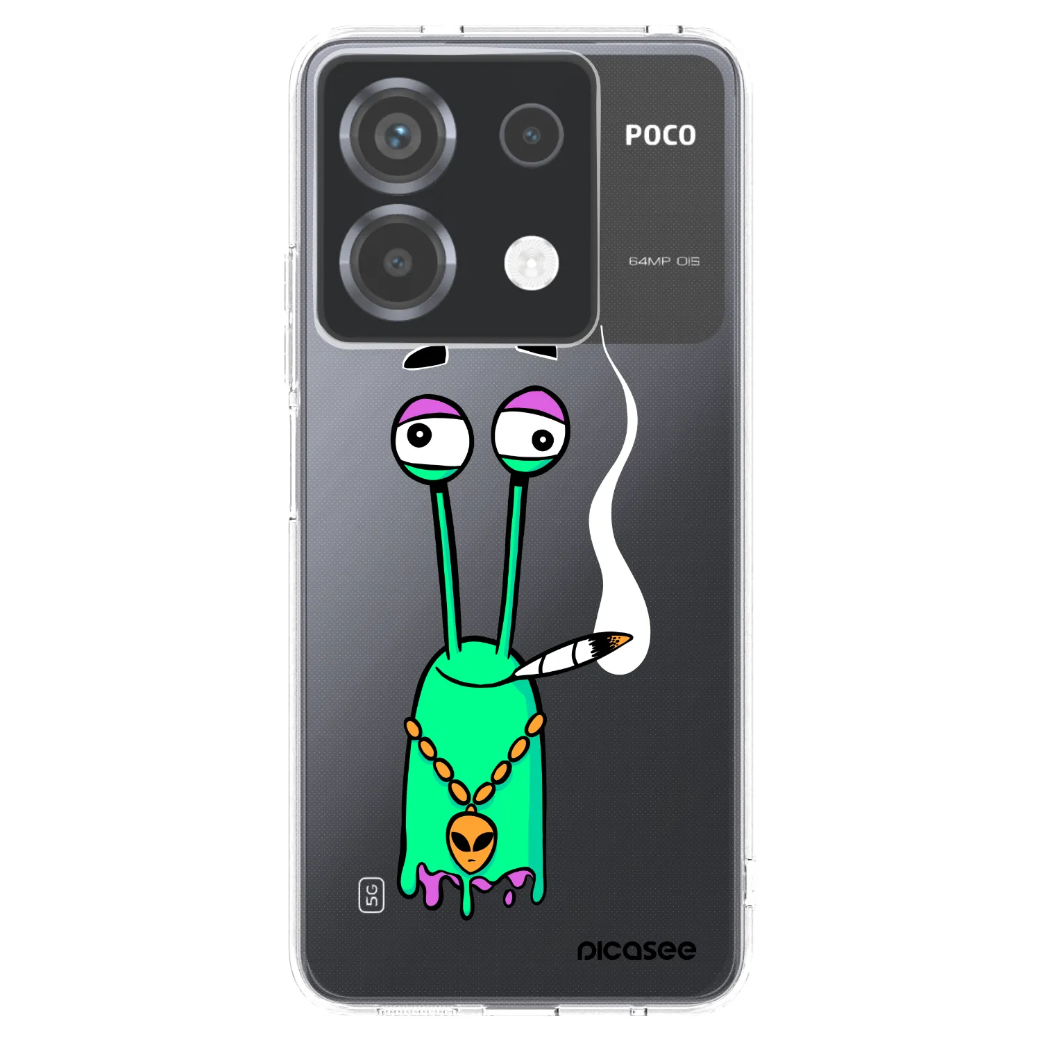 Picasee silikonový průhledný obal pro Xiaomi Poco X6 - Earth - Sám doma