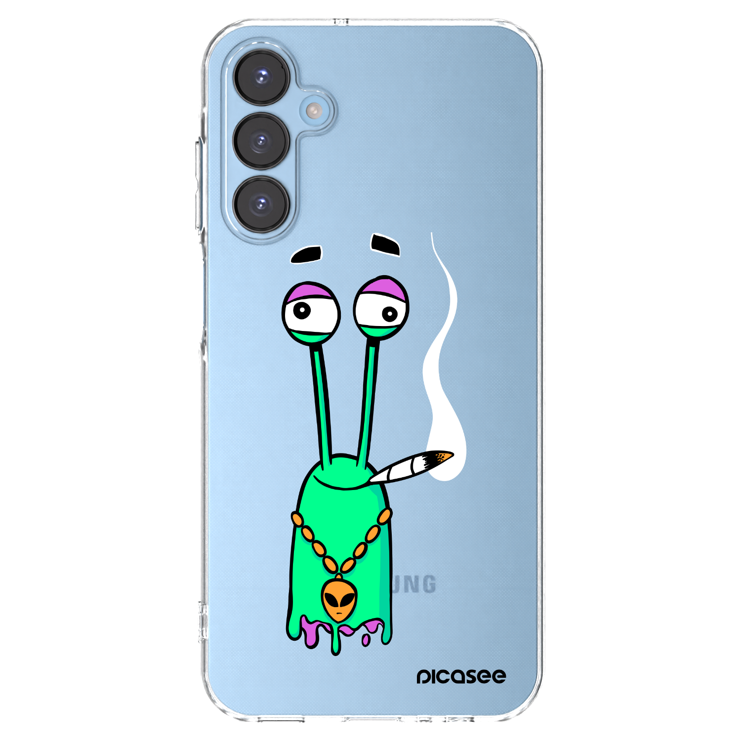 Picasee silikonový průhledný obal pro Samsung Galaxy A15 A156B 5G - Earth - Sám doma