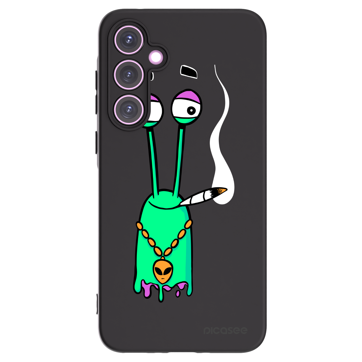 Picasee silikonový černý obal pro Samsung Galaxy A35 5G A356B - Earth - Sám doma