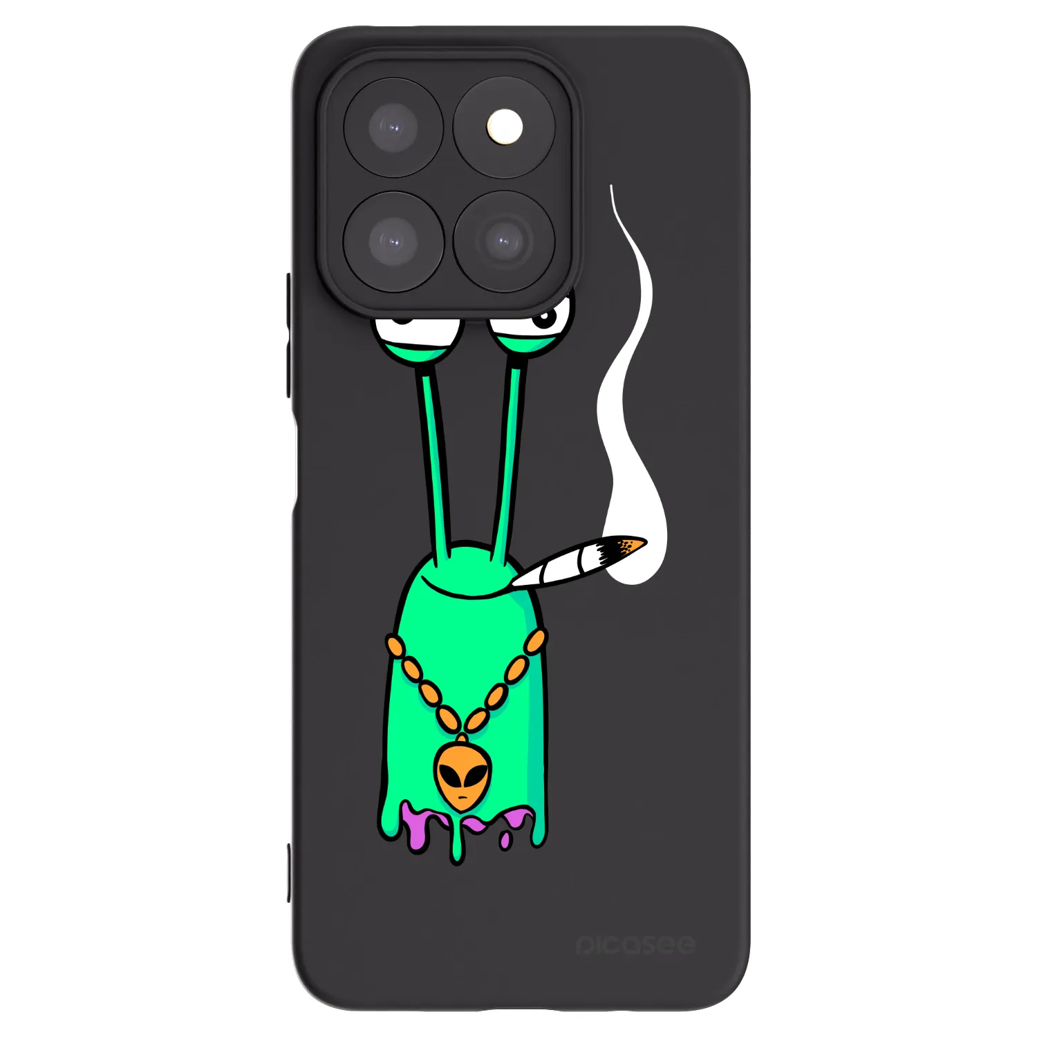 Picasee silikonový černý obal pro Honor X8b - Earth - Sám doma