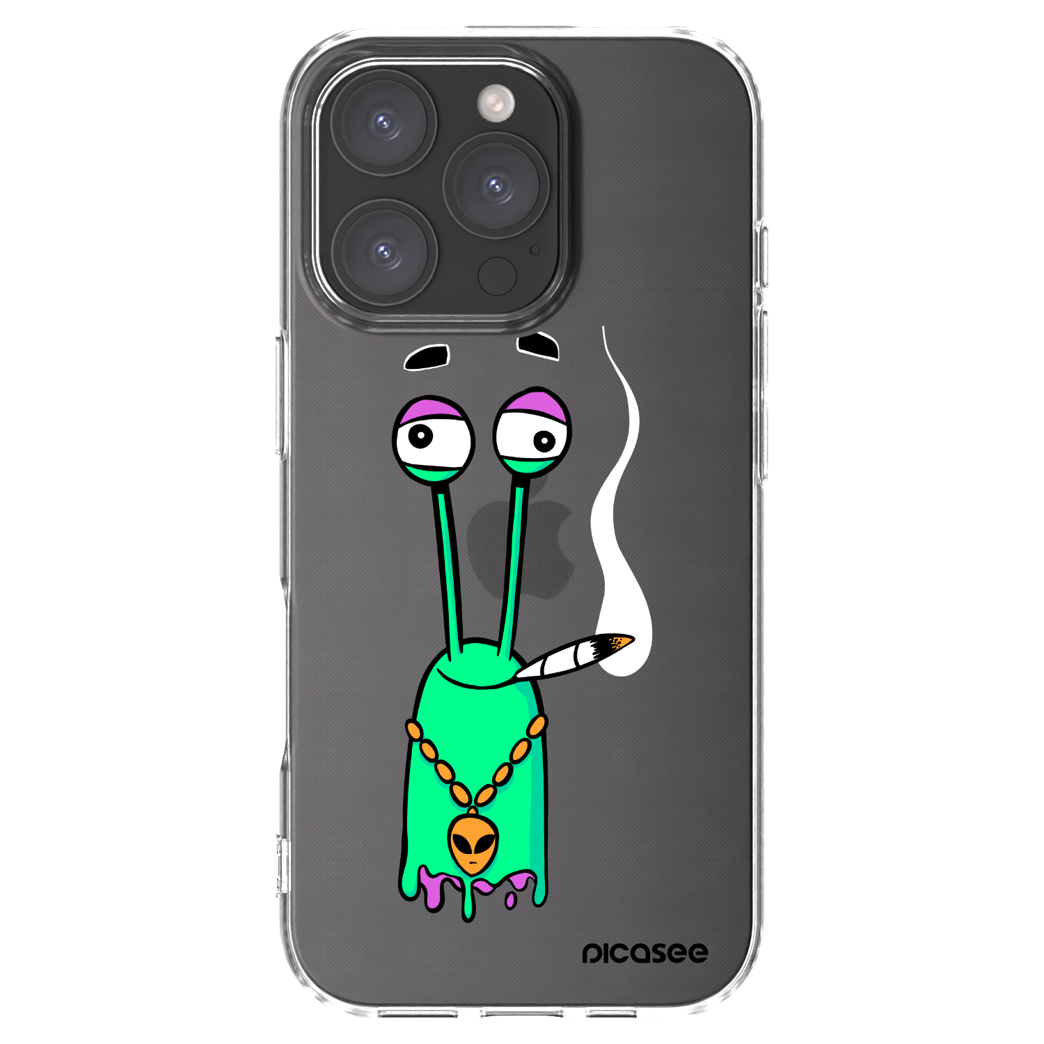 Picasee silikonový průhledný obal pro Apple iPhone 16 Pro - Earth - Sám doma