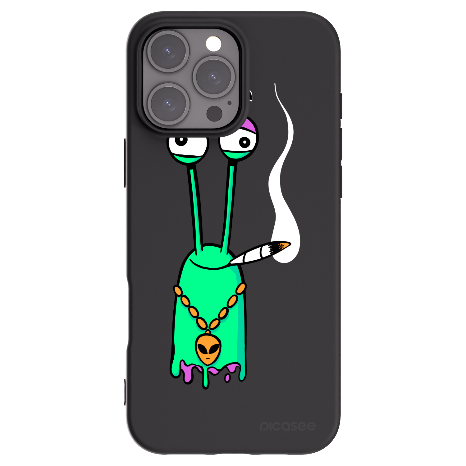 Picasee silikonový černý obal pro Apple iPhone 16 Pro Max - Earth - Sám doma