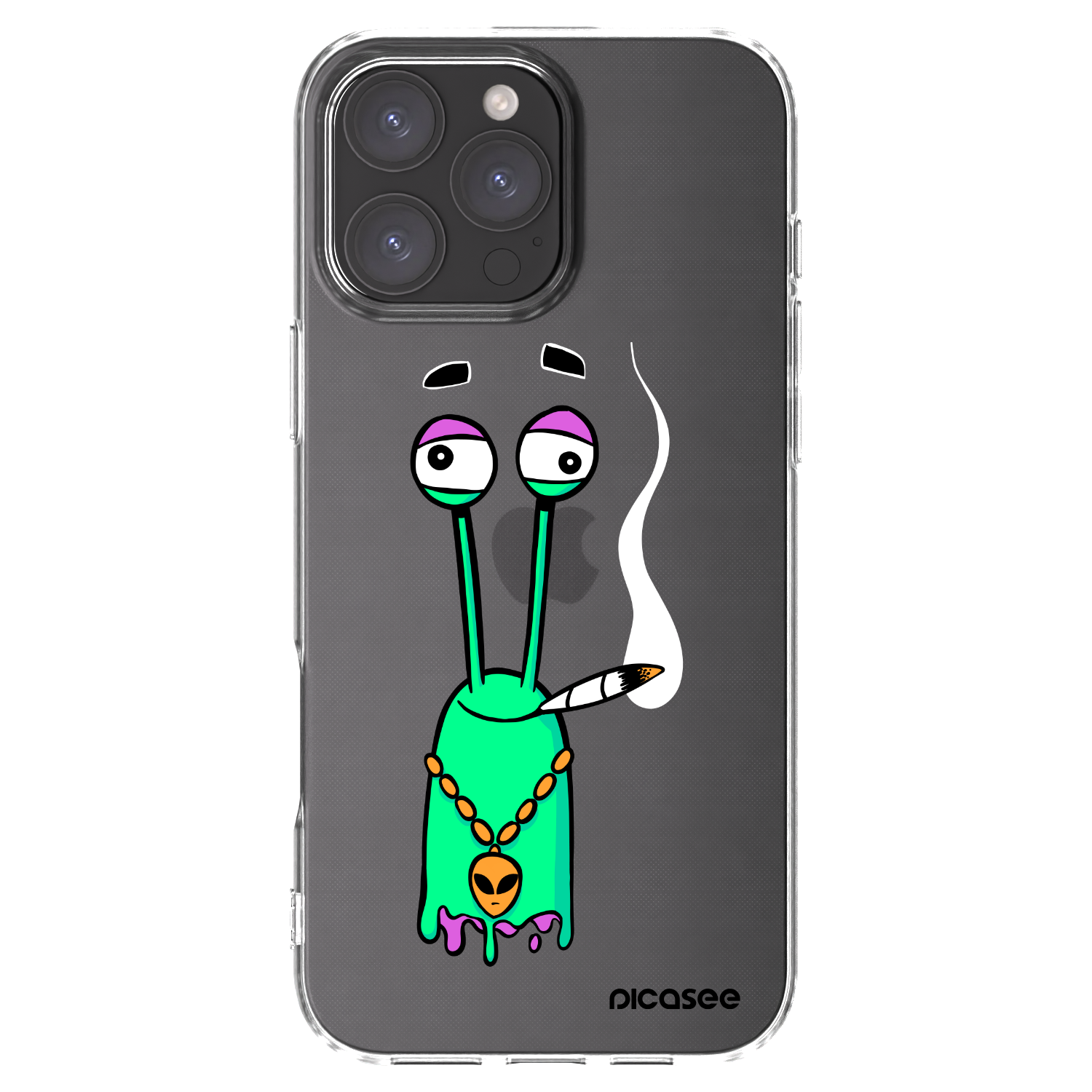 Picasee silikonový průhledný obal pro Apple iPhone 16 Pro Max - Earth - Sám doma