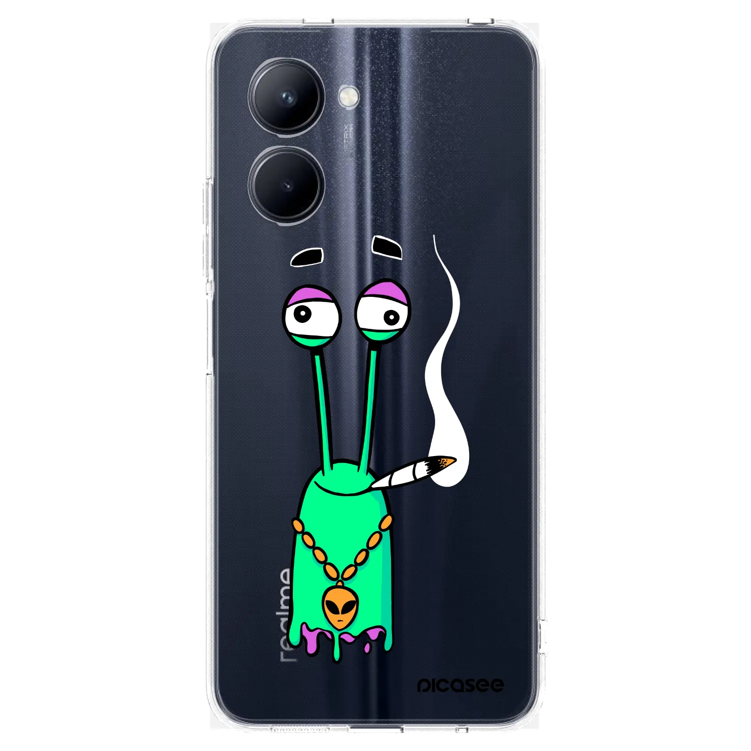Picasee silikonový průhledný obal pro Realme C33 (2023) - Earth - Sám doma