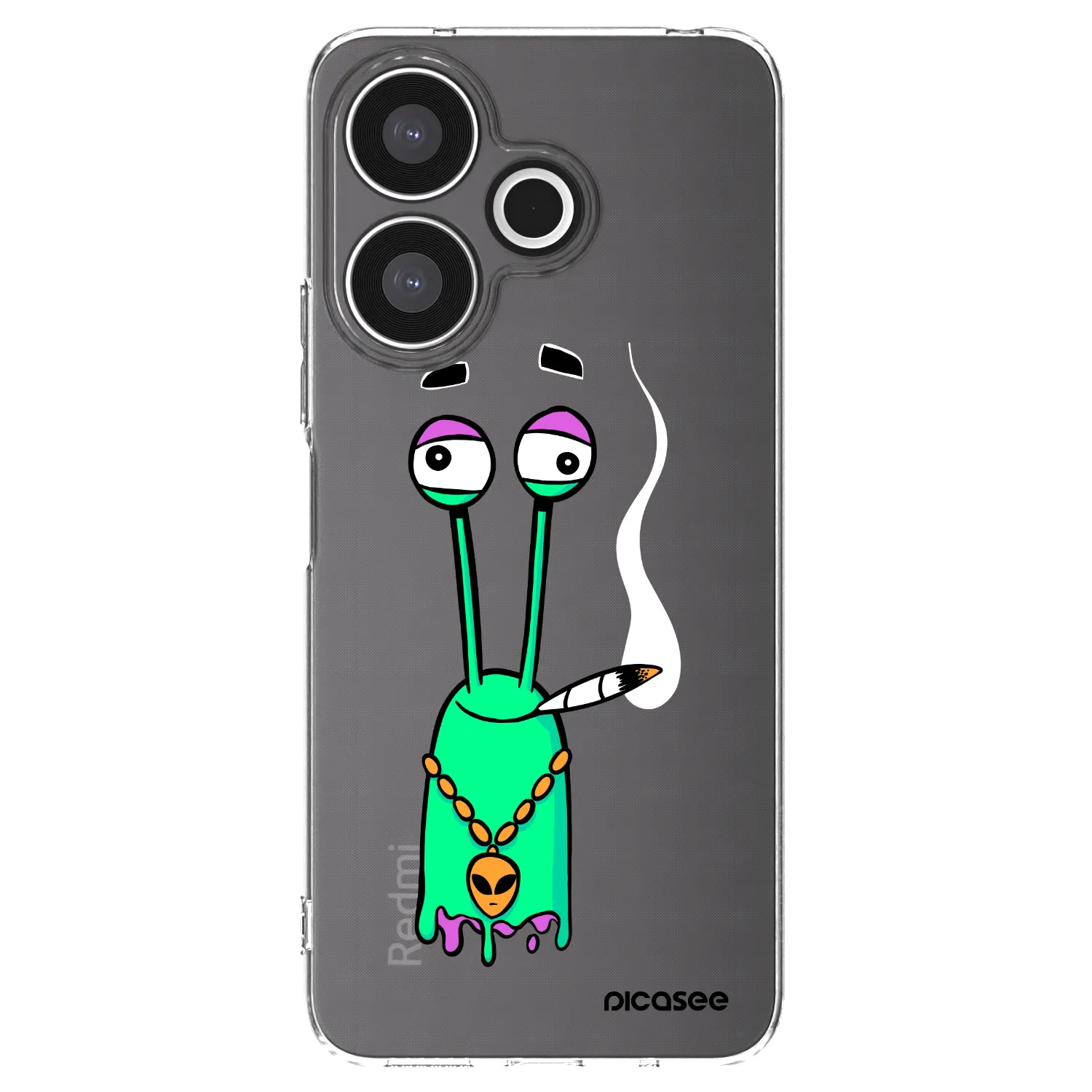 Picasee silikonový průhledný obal pro Xiaomi Redmi 13 4G - Earth - Sám doma