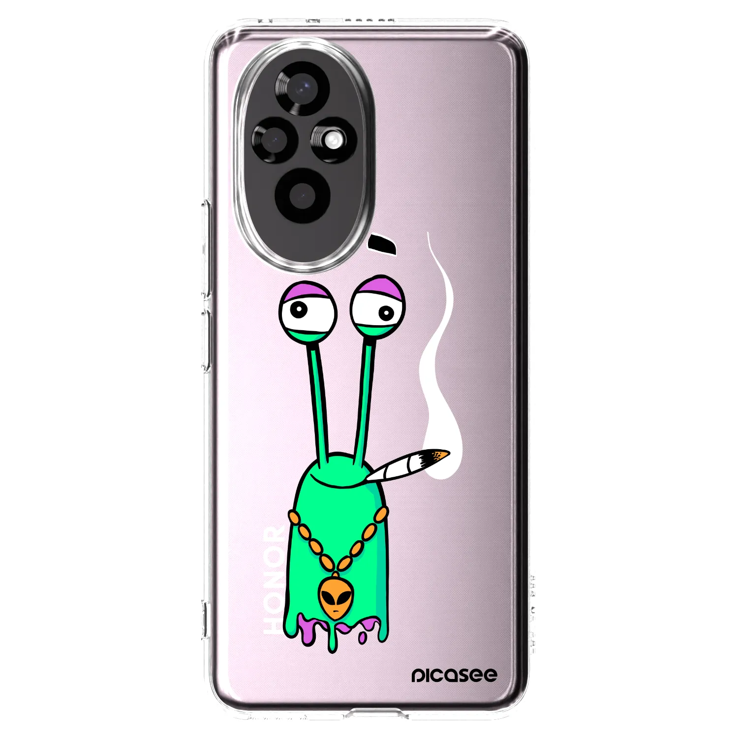 Picasee silikonový průhledný obal pro Honor 200 Pro 5G - Earth - Sám doma