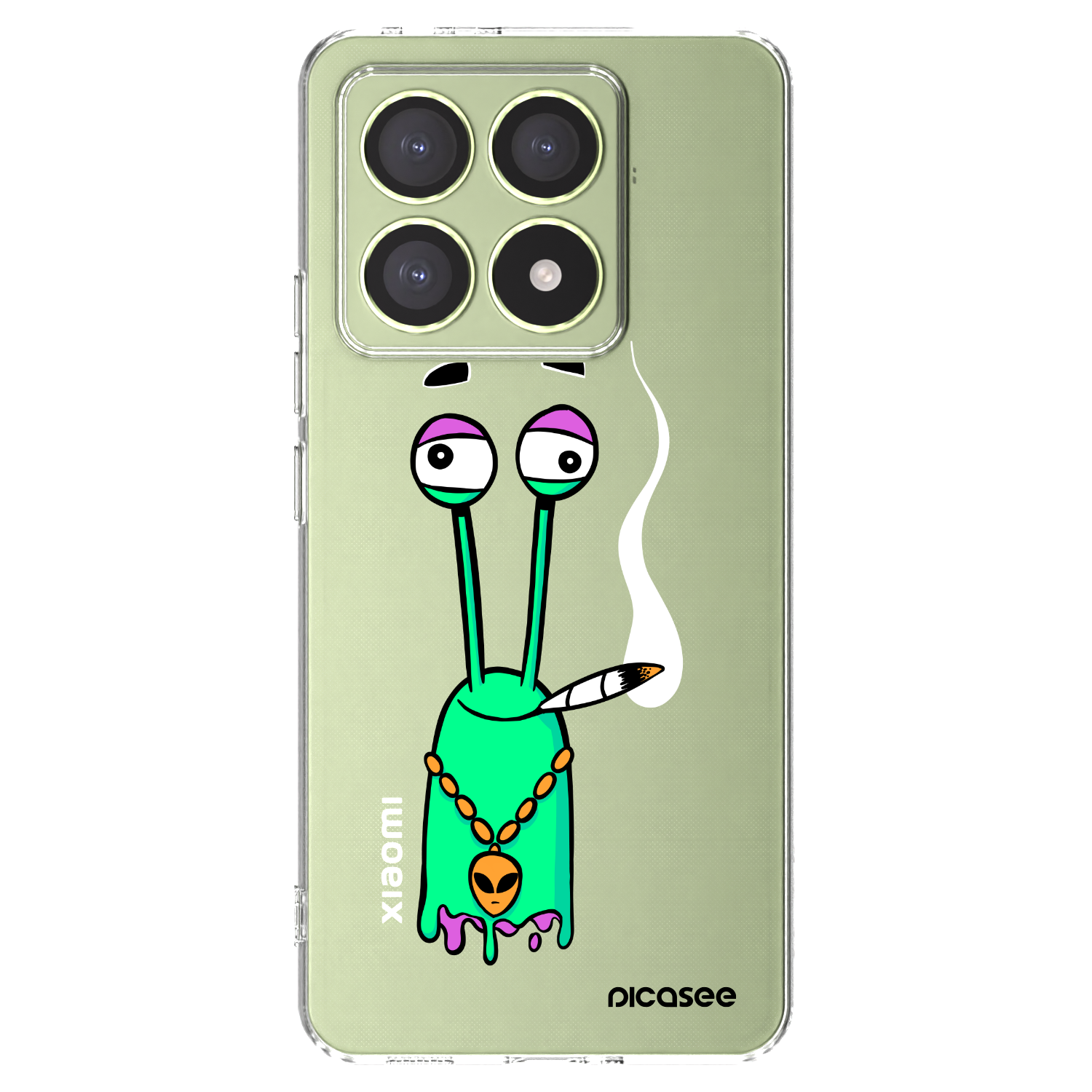 Picasee silikonový průhledný obal pro Xiaomi 14T - Earth - Sám doma