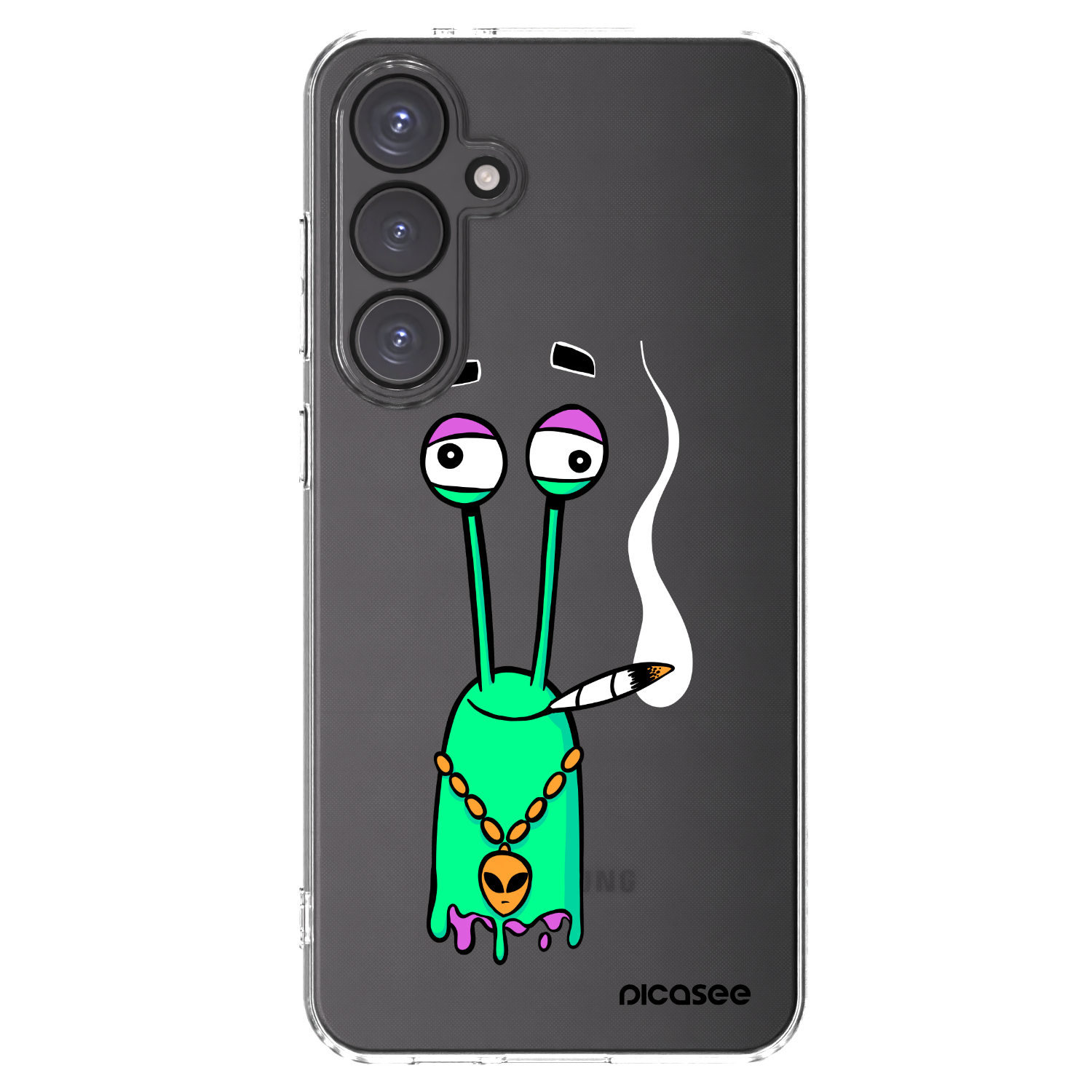 Picasee silikonový průhledný obal pro Samsung Galaxy S24 FE S721B - Earth - Sám doma