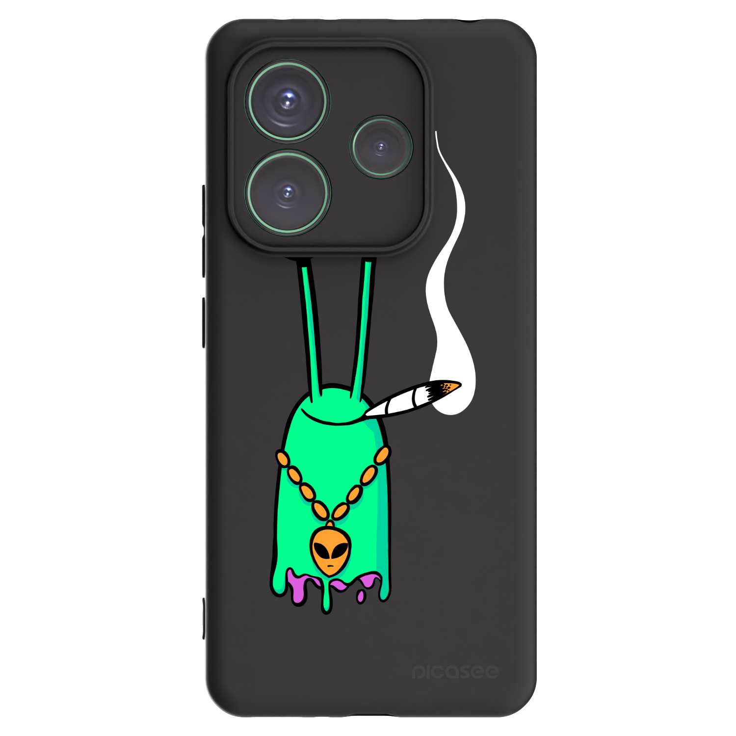 Picasee silikonový černý obal pro Xiaomi Redmi Note 14 5G - Earth - Sám doma