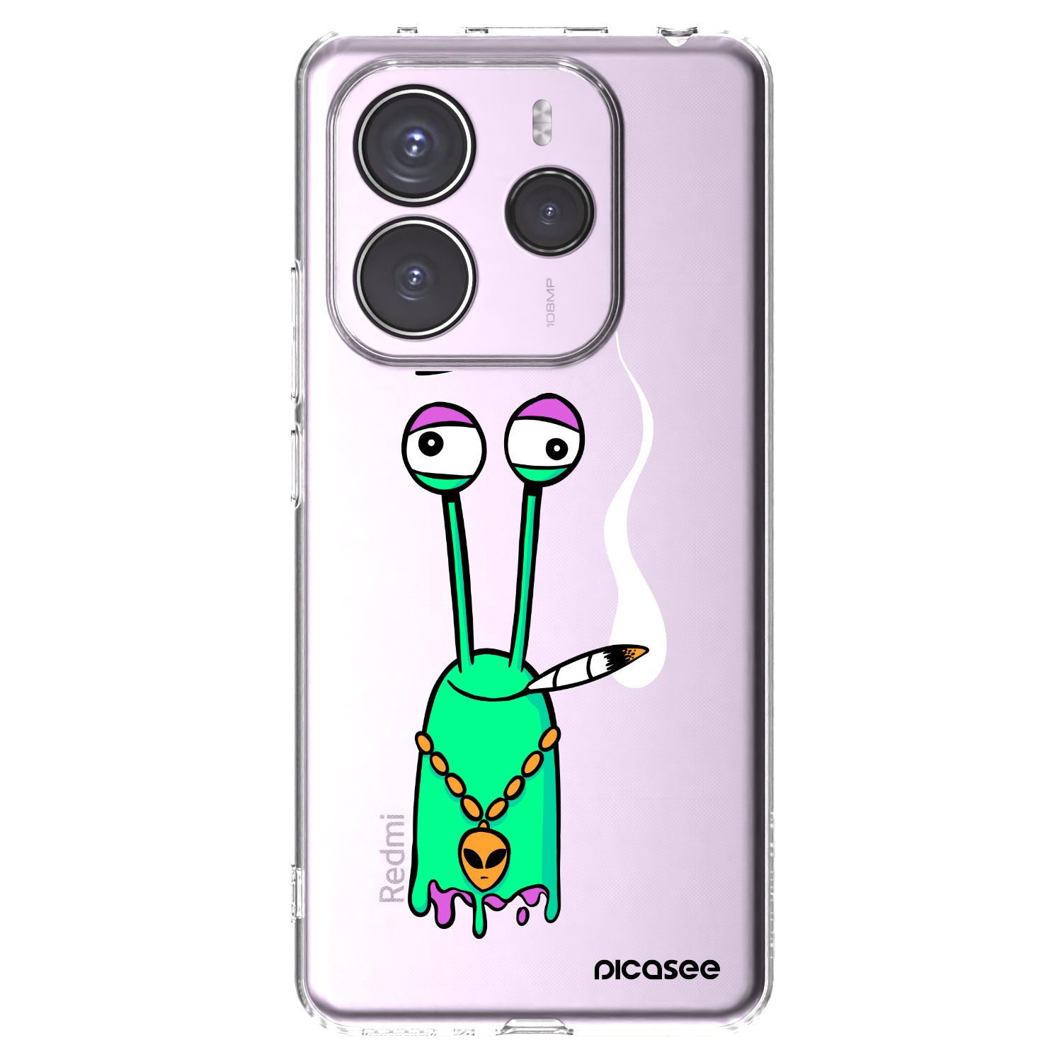 Picasee silikonový průhledný obal pro Xiaomi Redmi Note 14 5G - Earth - Sám doma