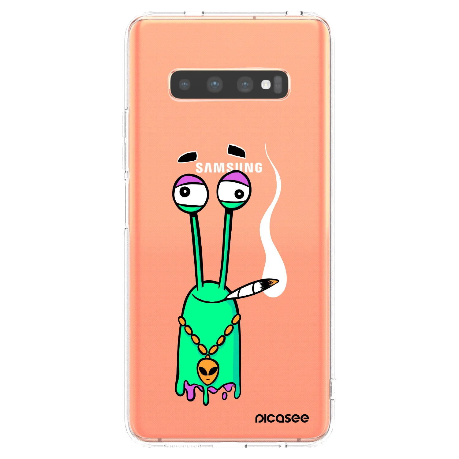 Picasee silikonový průhledný obal pro Samsung Galaxy S10 Plus G975 - Earth - Sám doma