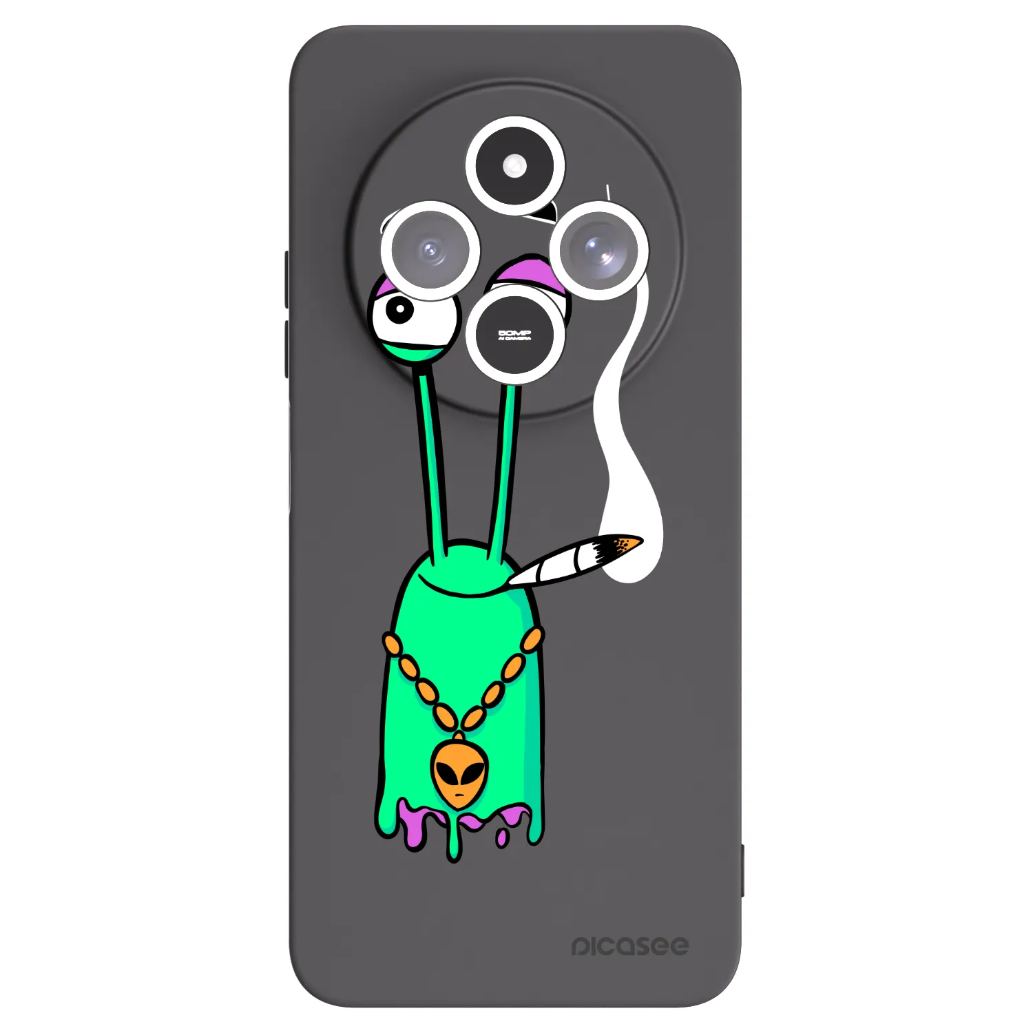 Picasee silikonový černý obal pro Xiaomi Redmi 14C - Earth - Sám doma