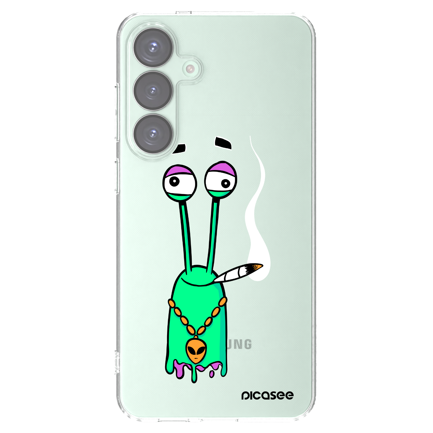 Picasee silikonový průhledný obal pro Samsung Galaxy S25+ 5G - Earth - Sám doma