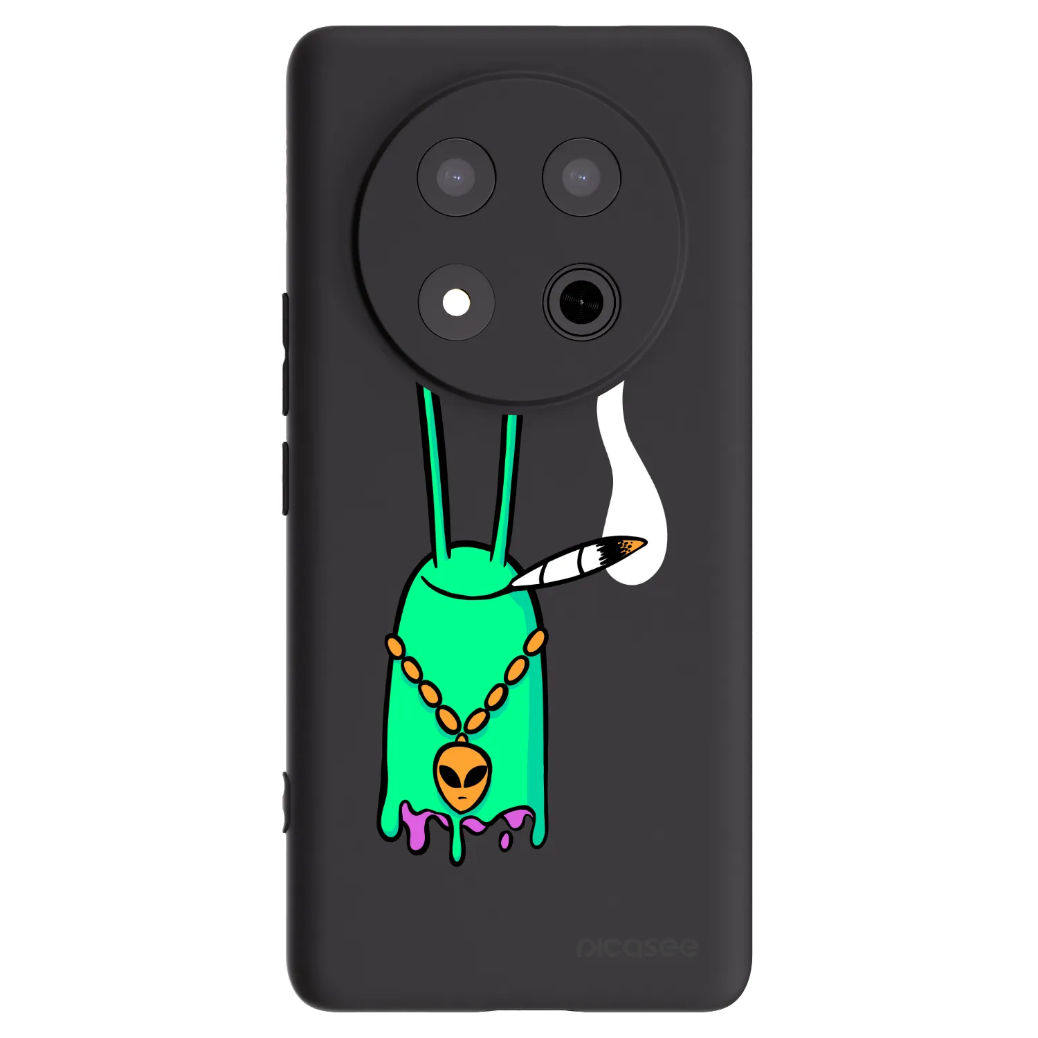 Picasee silikonový černý obal pro Honor Magic7 Lite 5G - Earth - Sám doma