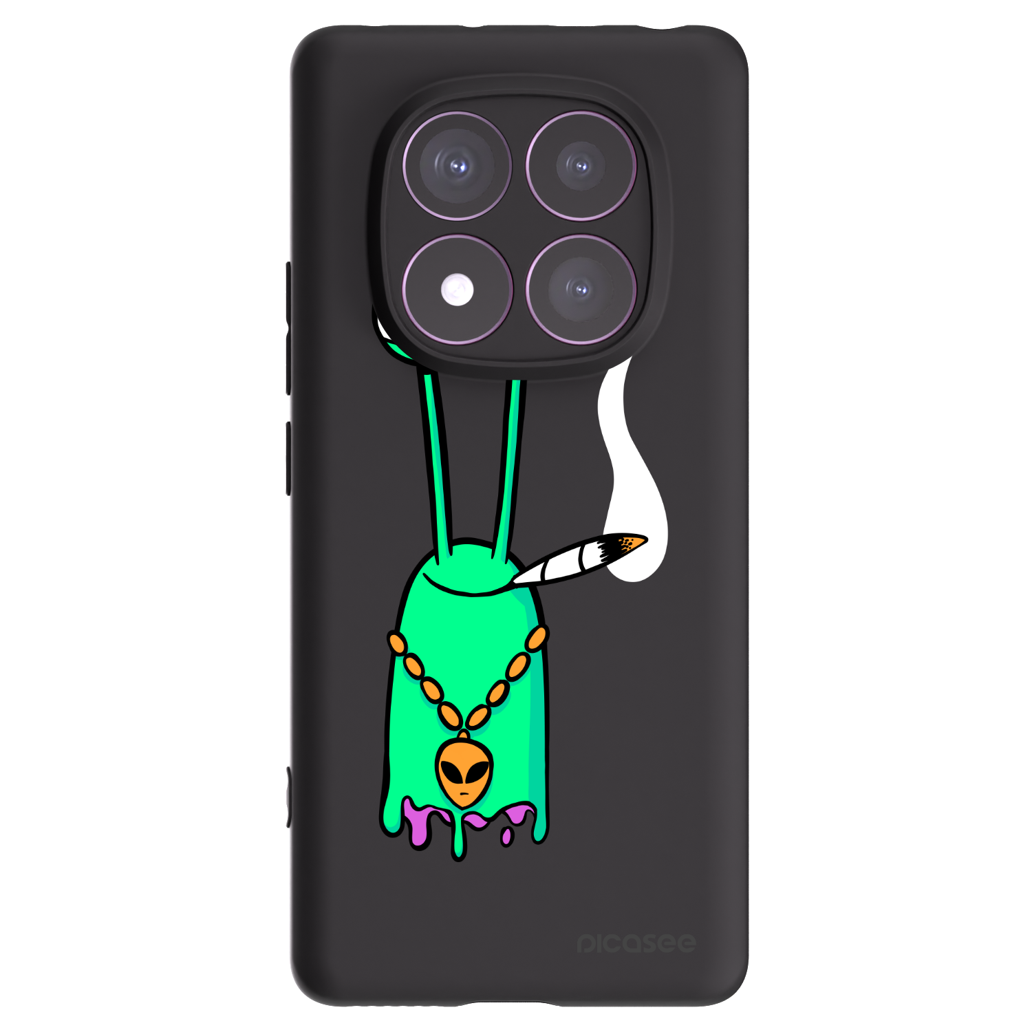 Picasee silikonový černý obal pro Xiaomi Redmi Note 14 Pro 4G - Earth - Sám doma