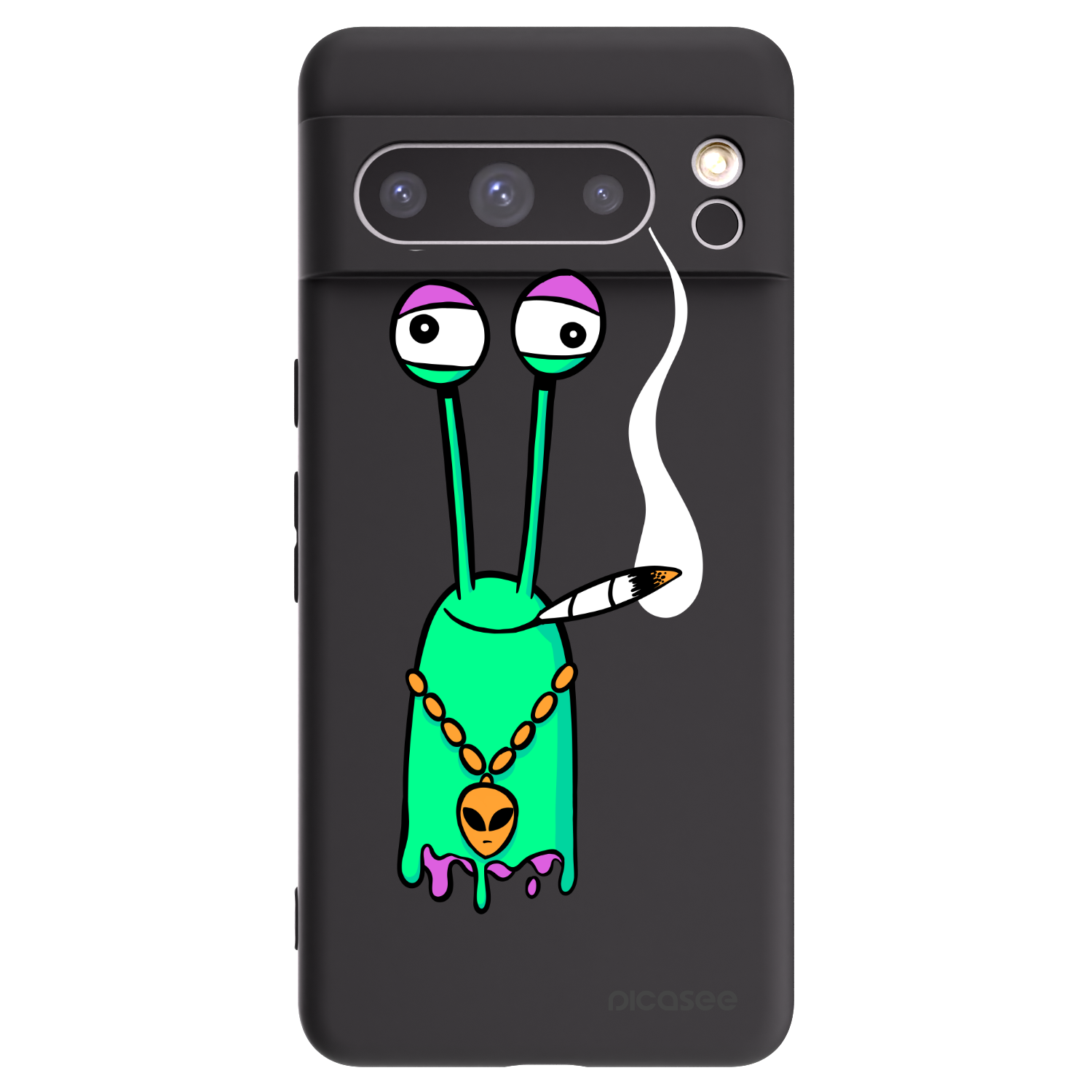 Picasee silikonový černý obal pro Google Pixel 8 Pro - Earth - Sám doma