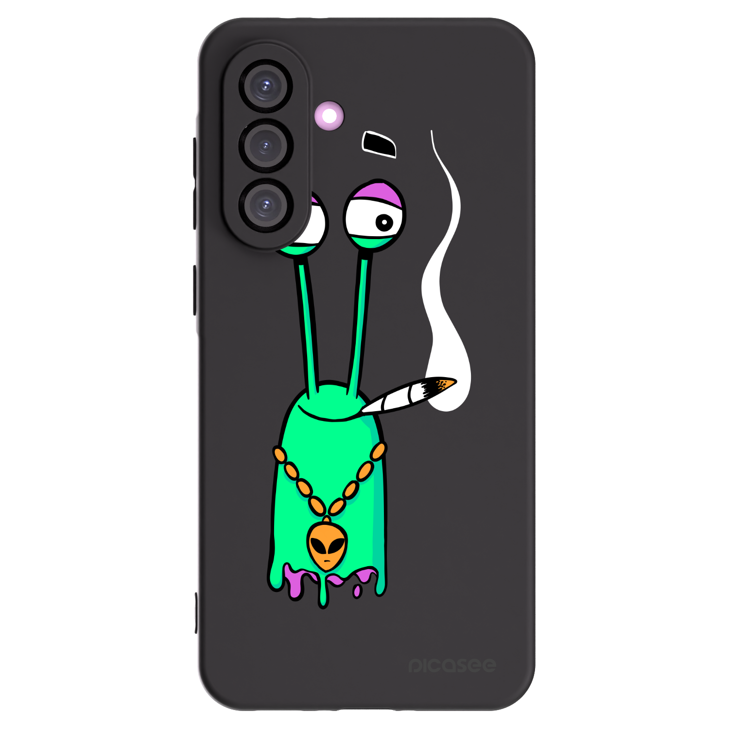 Picasee silikonový černý obal pro Samsung Galaxy A36 5G - Earth - Sám doma