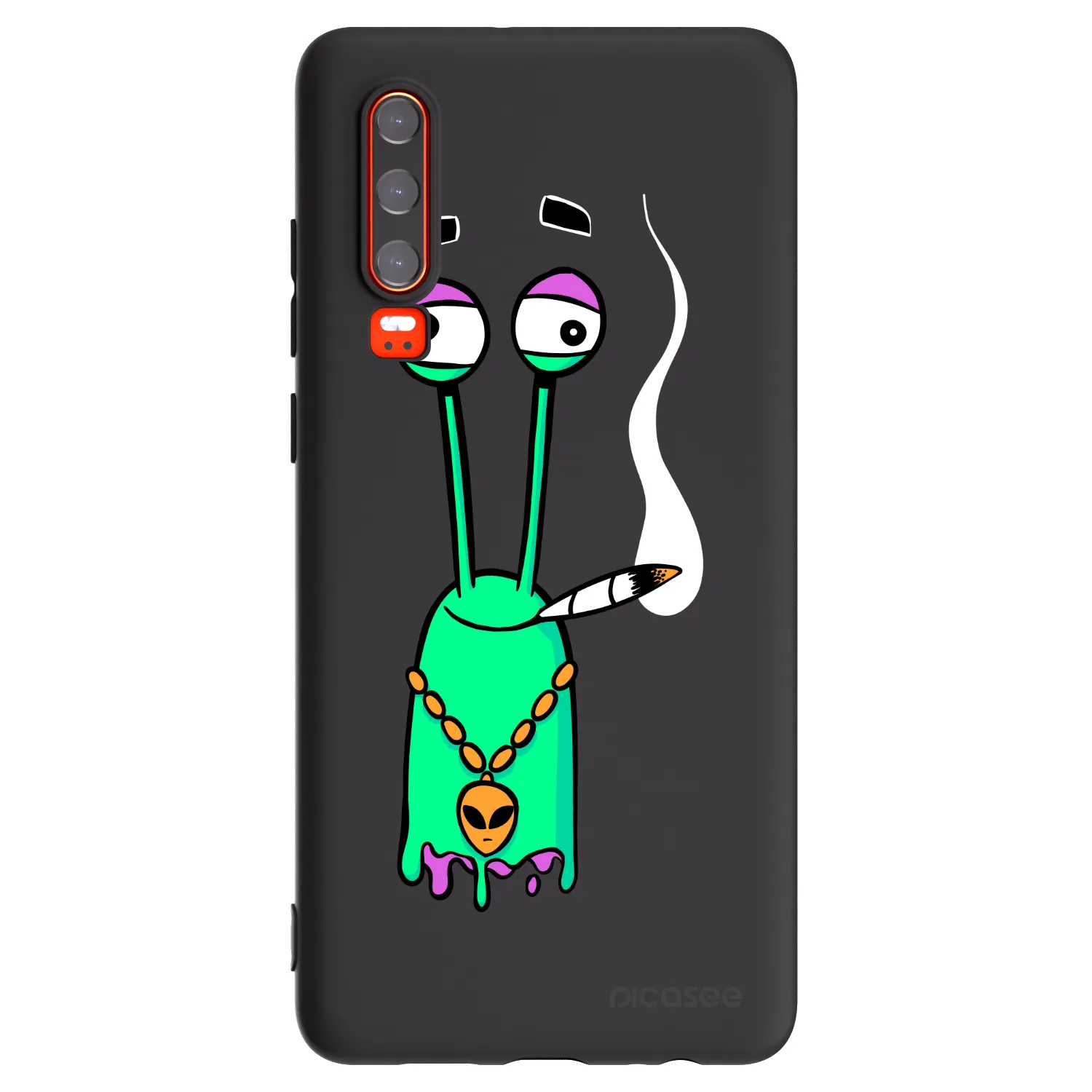 Picasee silikonový černý obal pro Huawei P30 - Earth - Sám doma