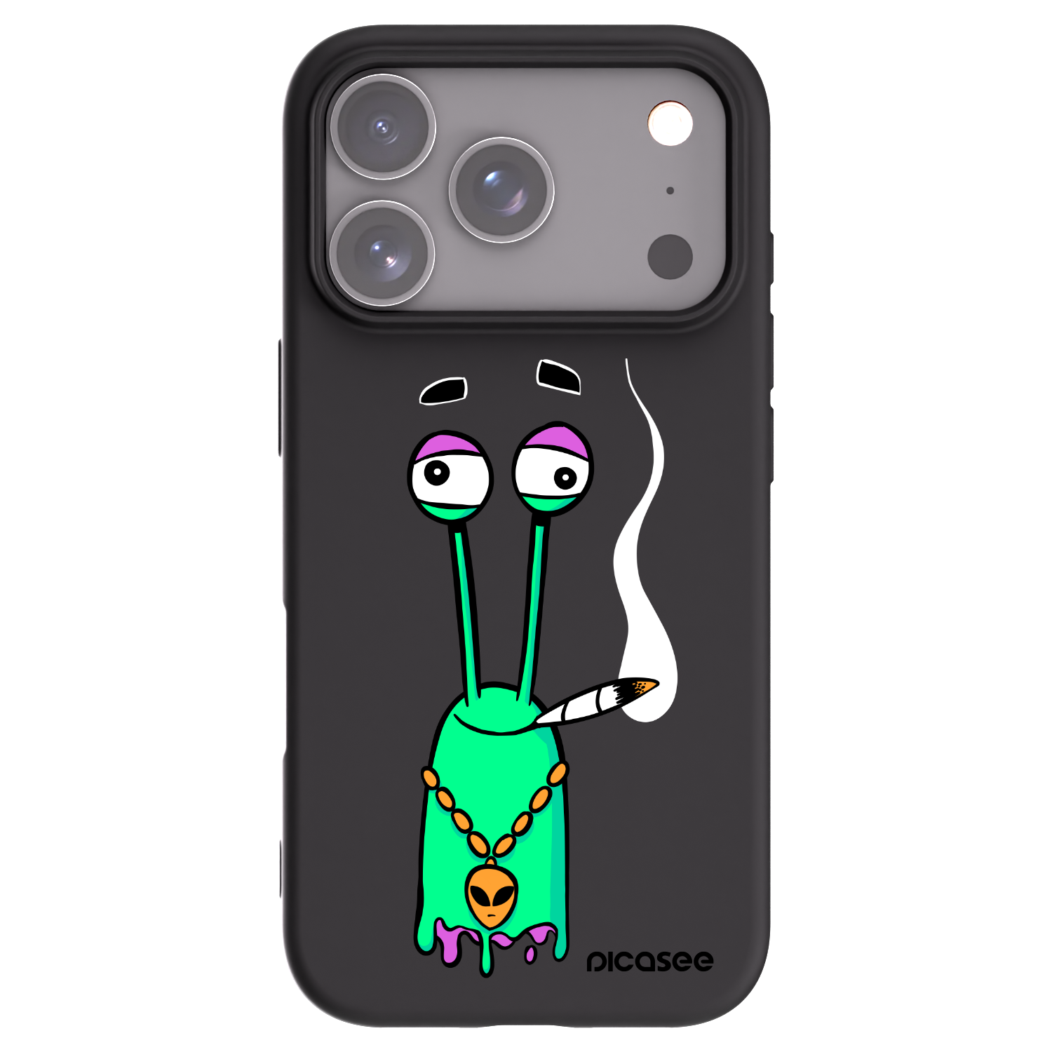 Picasee silikonový černý obal pro Apple iPhone 17 Pro - Earth - Sám doma