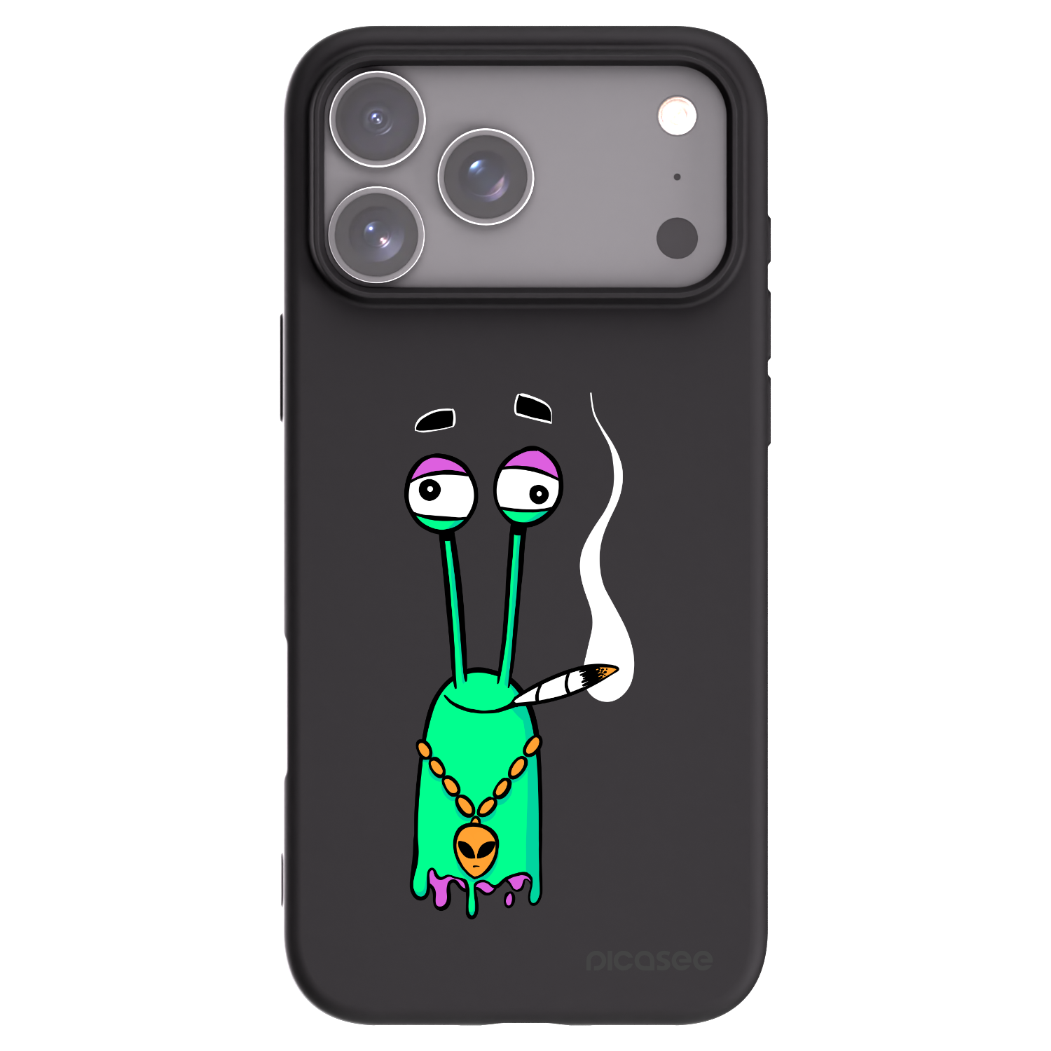 Picasee silikonový černý obal pro Apple iPhone 17 Pro Max - Earth - Sám doma